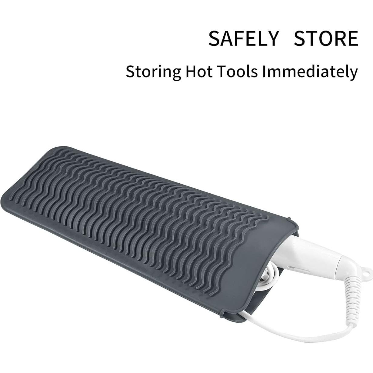 Alfombrilla de Silicona EIOKIT Resistente al Calor 27,9x12,7cm Gris