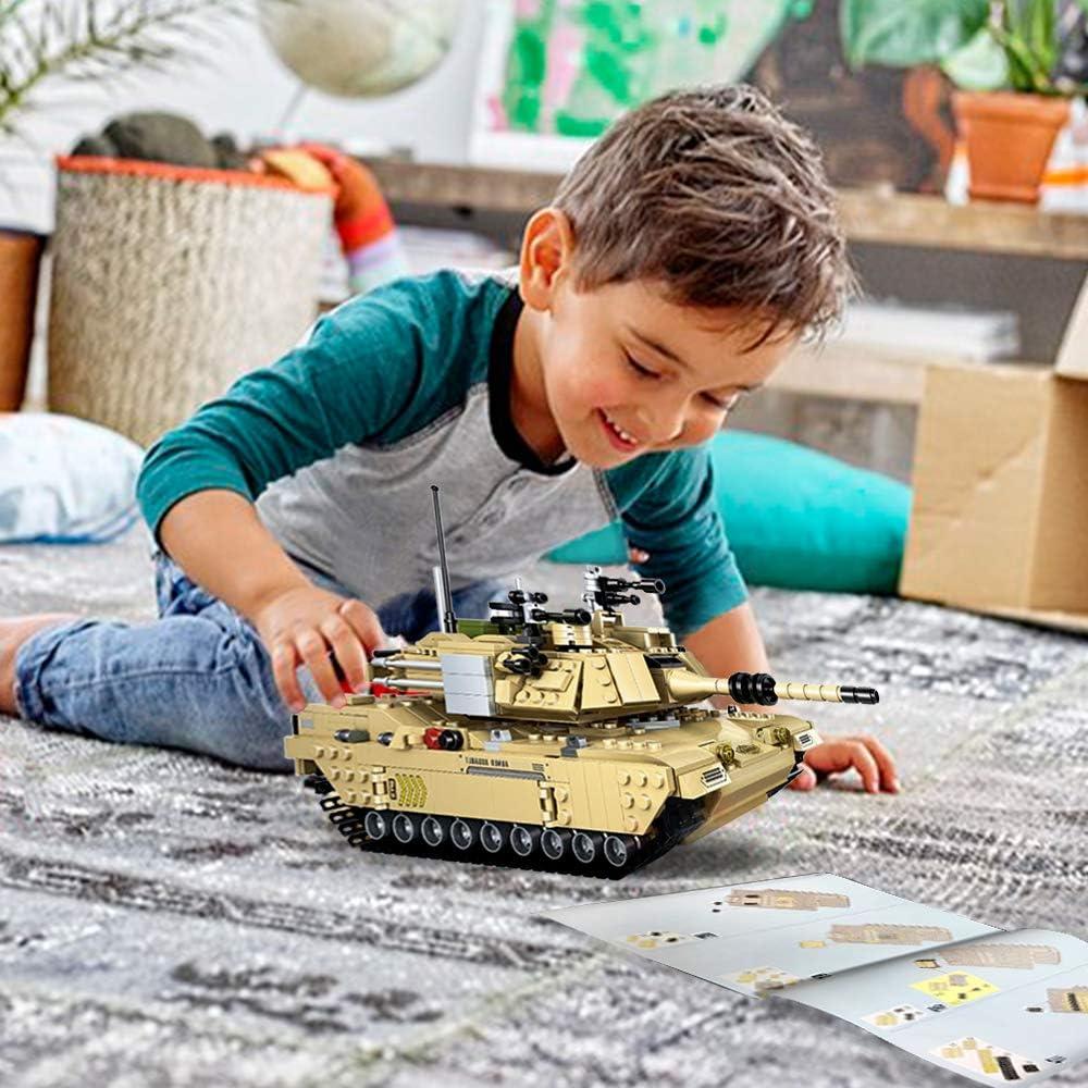 Bloque de Construcción Tanque Militar dOvOb M1A2 Abrams 1080 PCS