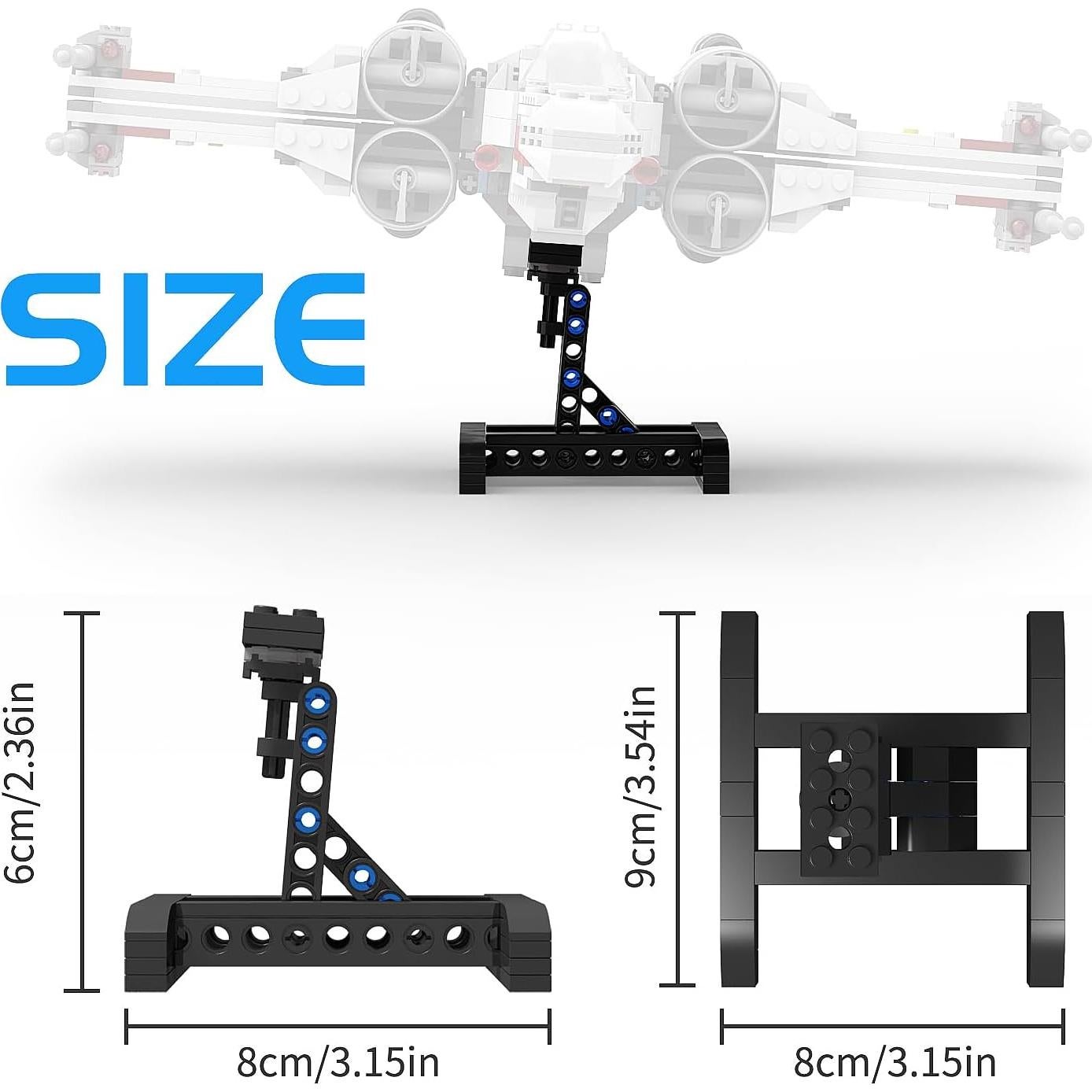Soporte para Lego Fighter 75301 75325 75347 FCEYOUT 2 Pack