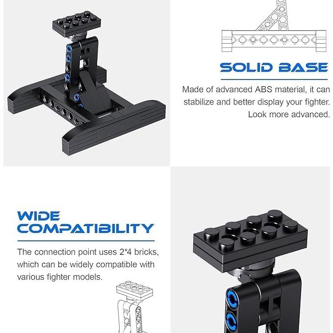 Soporte para Lego Fighter 75301 75325 75347 FCEYOUT 2 Pack