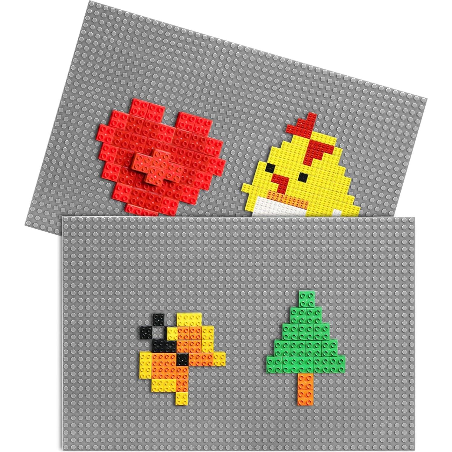 Placas Base para Ladrillos ZENFUN 4 Pack 25.5x38 CM Gris