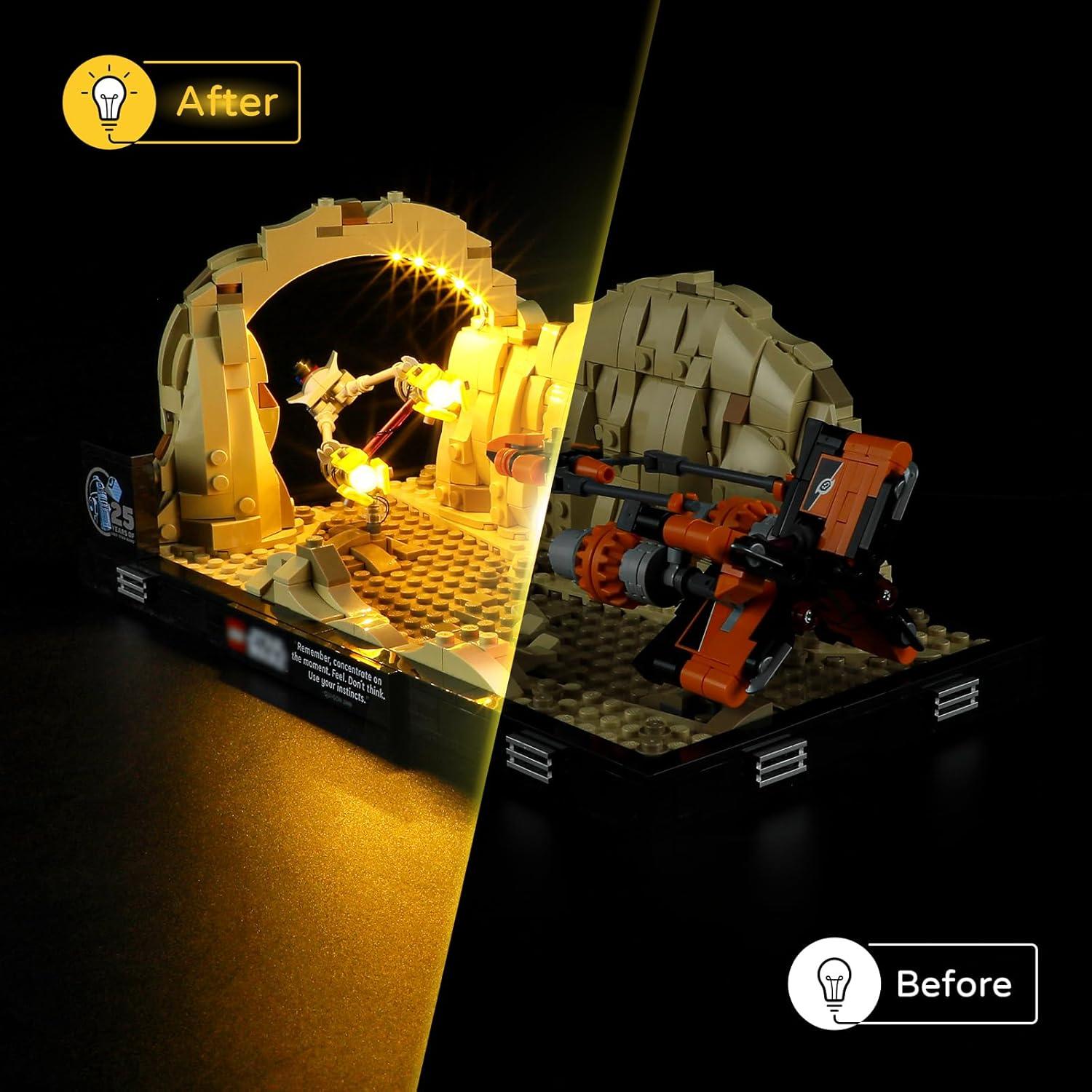Kit de Luz LED YEABRICKS para Diorama Star Wars 75380