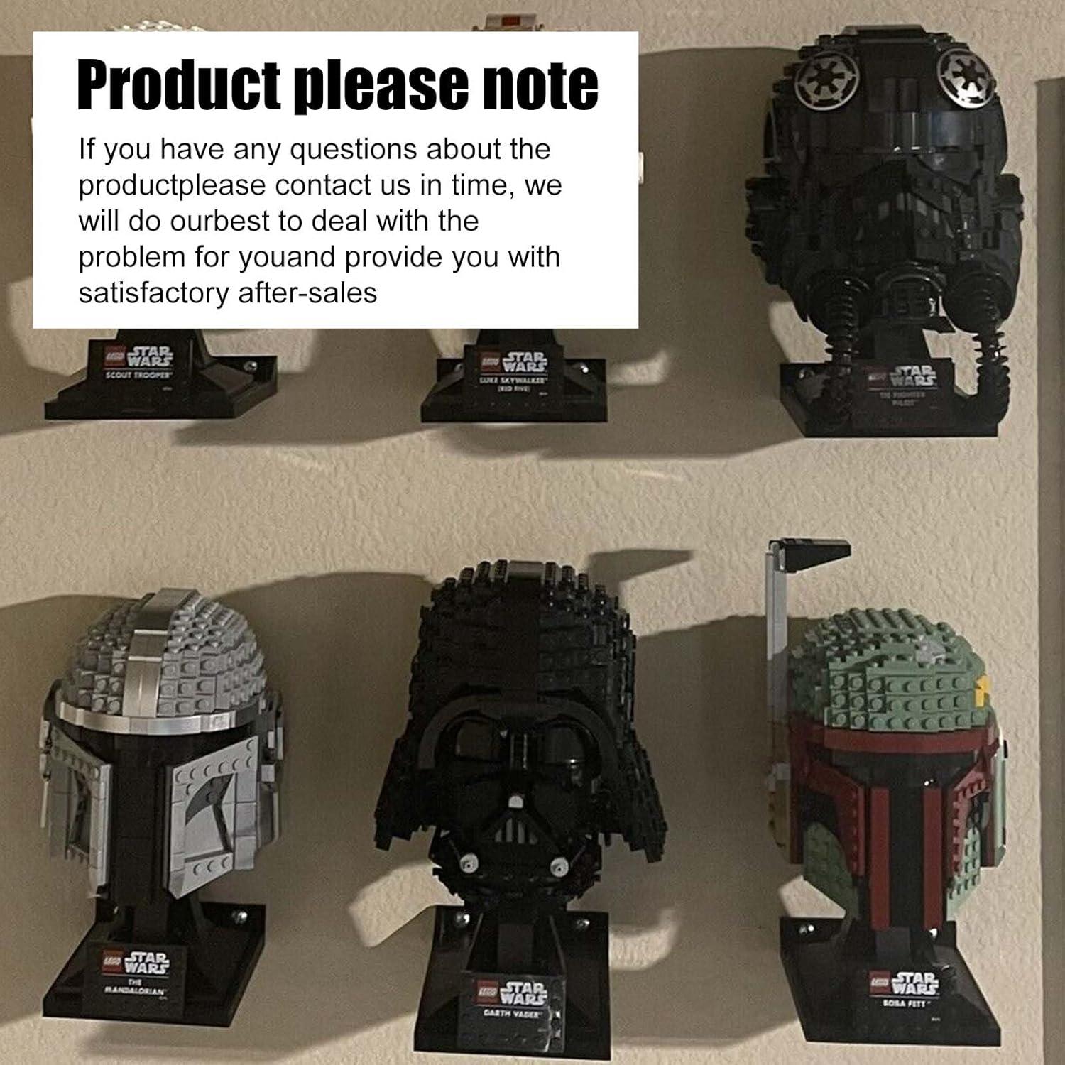 Soporte de Exhibición de Montaje en Pared SZHY-LINK para Casco Lego Star Wars - 2 Piezas