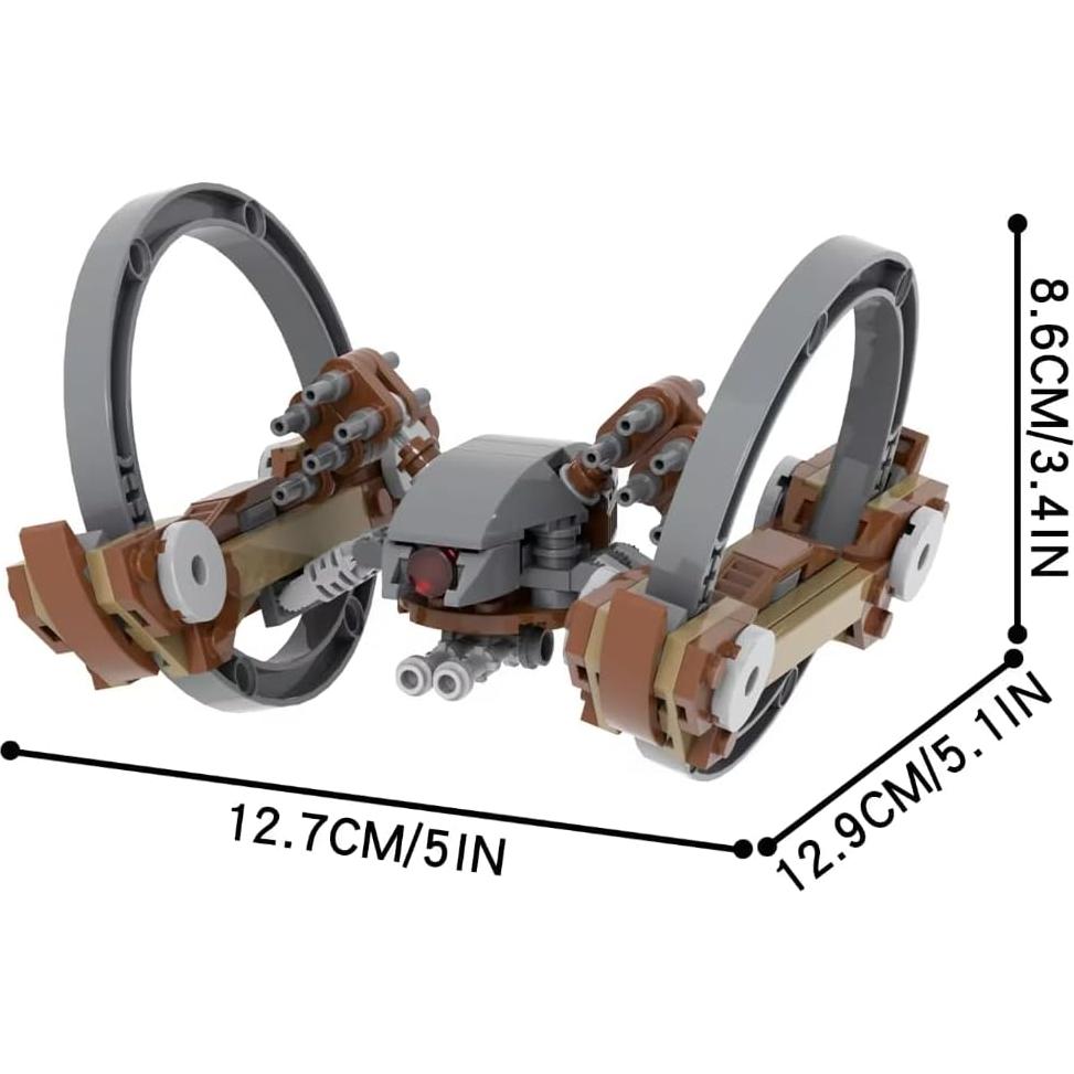 Conjunto de Construcción Vehículo Combate Droid Hailfire THEBRIXKING