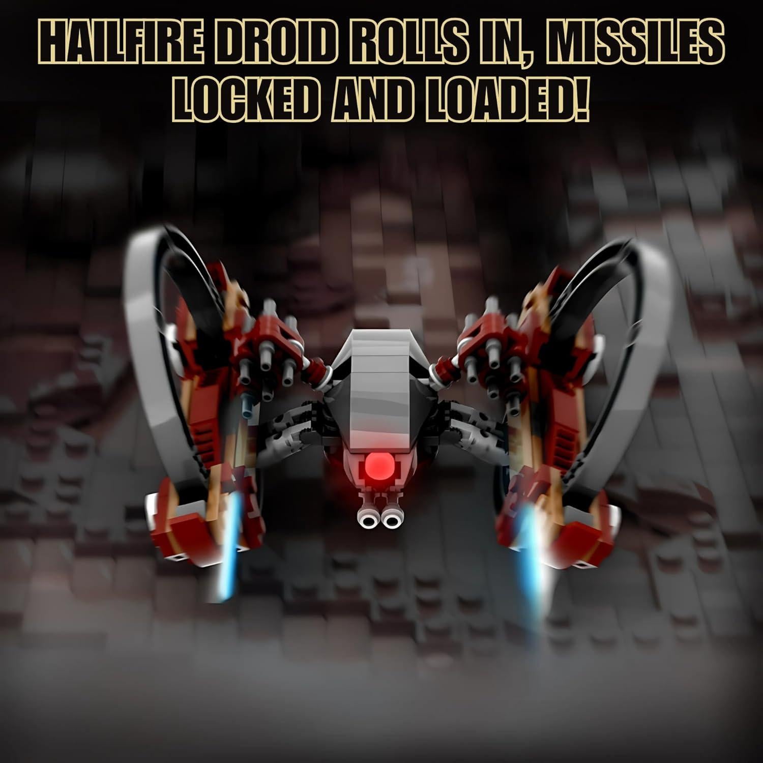 Conjunto de Construcción Vehículo Combate Droid Hailfire THEBRIXKING