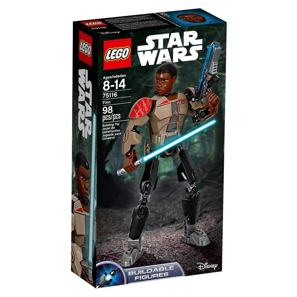 Figura de Juguete LEGO Star Wars Finn 24 cm con Sable de Luz