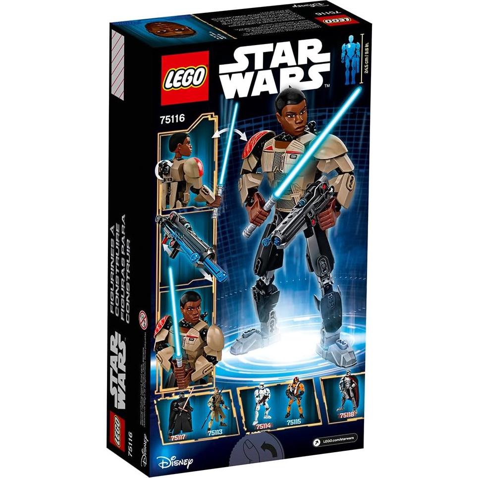 Figura de Juguete LEGO Star Wars Finn 24 cm con Sable de Luz