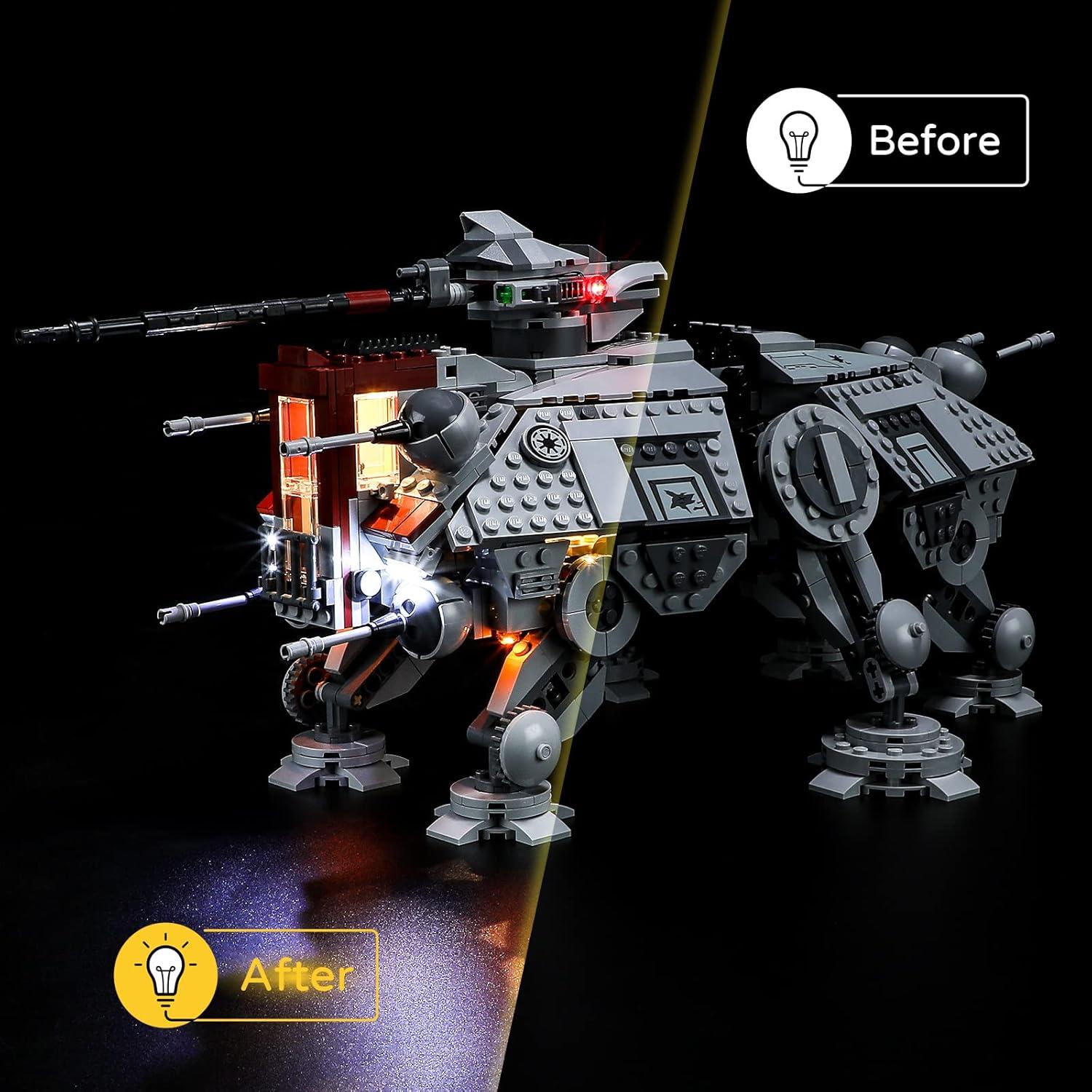 Kit de Luz LED YEABRICKS para Lego 75337 AT-TE Walker