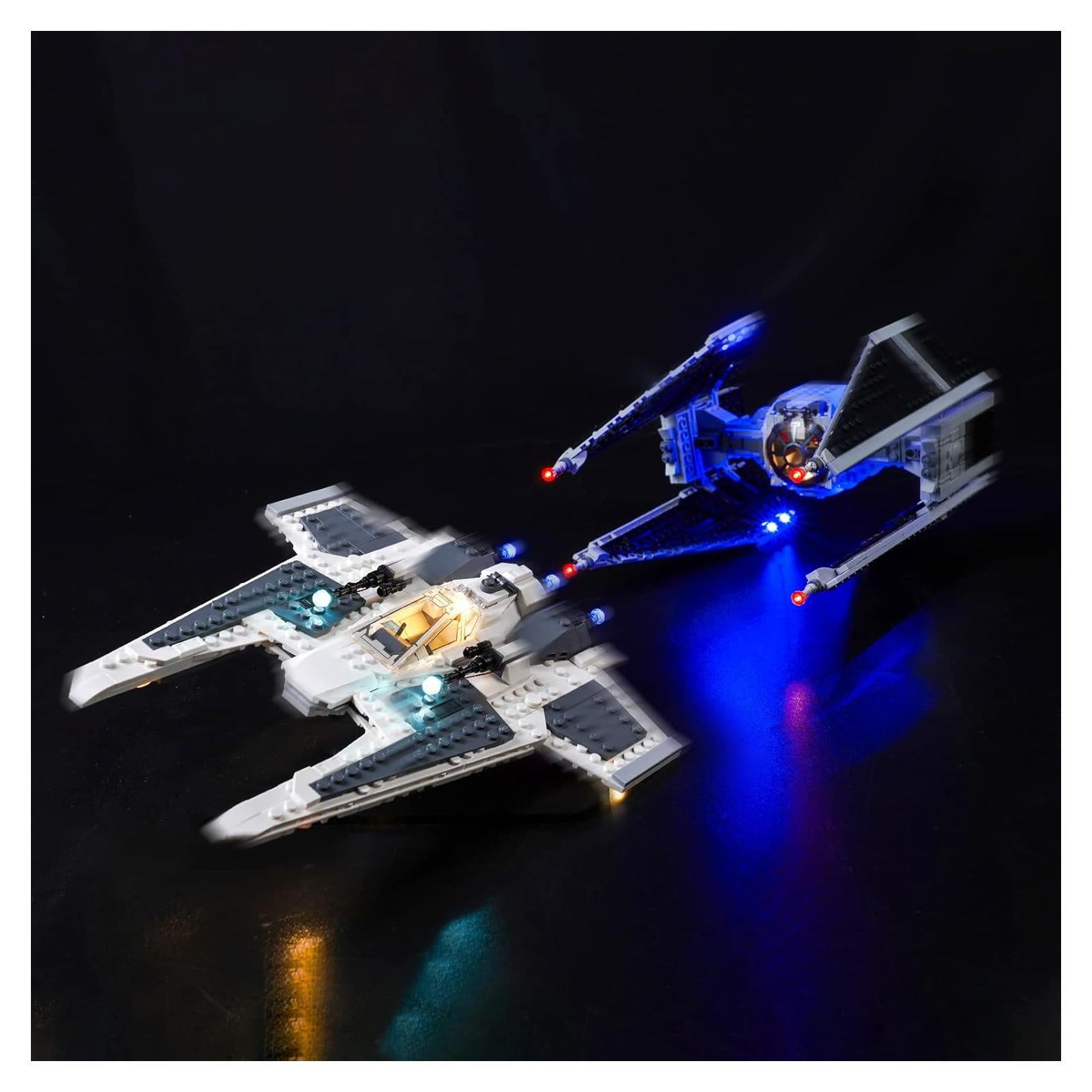 Kit de Luces LED BrickBling para LEGO Caza Mandaloriano 75348