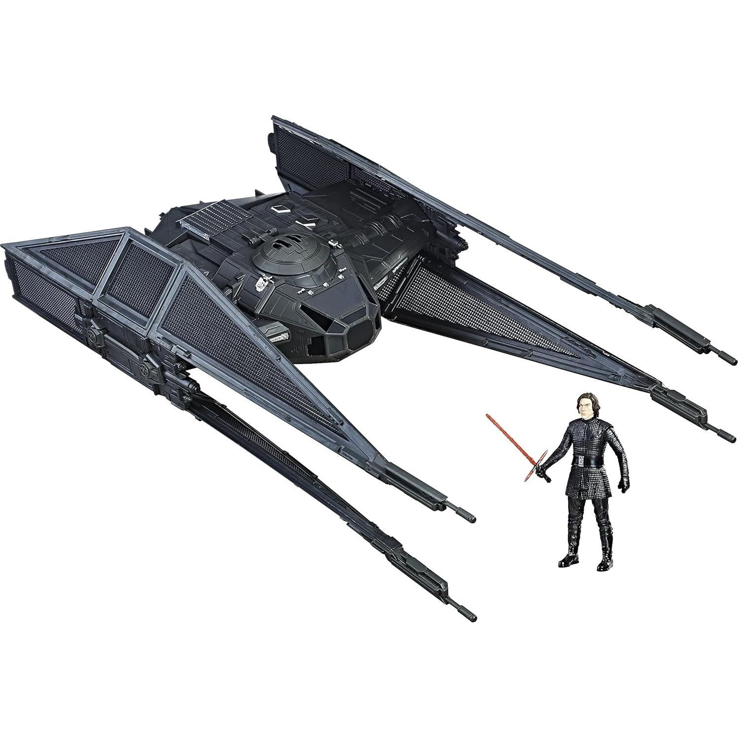 Caza TIE de Kylo Ren con figura de Kylo Ren - Hasbro Force Link