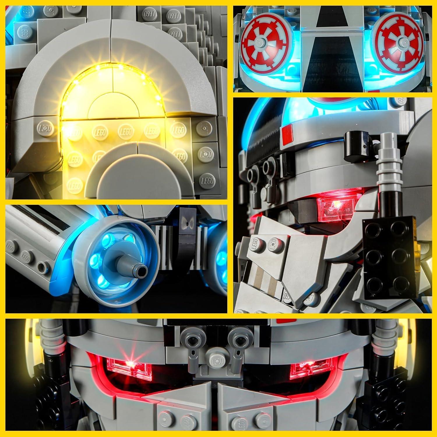 Kit de Luz BOOZUU para casco AT-AT Lego 75429 - Iluminación LED