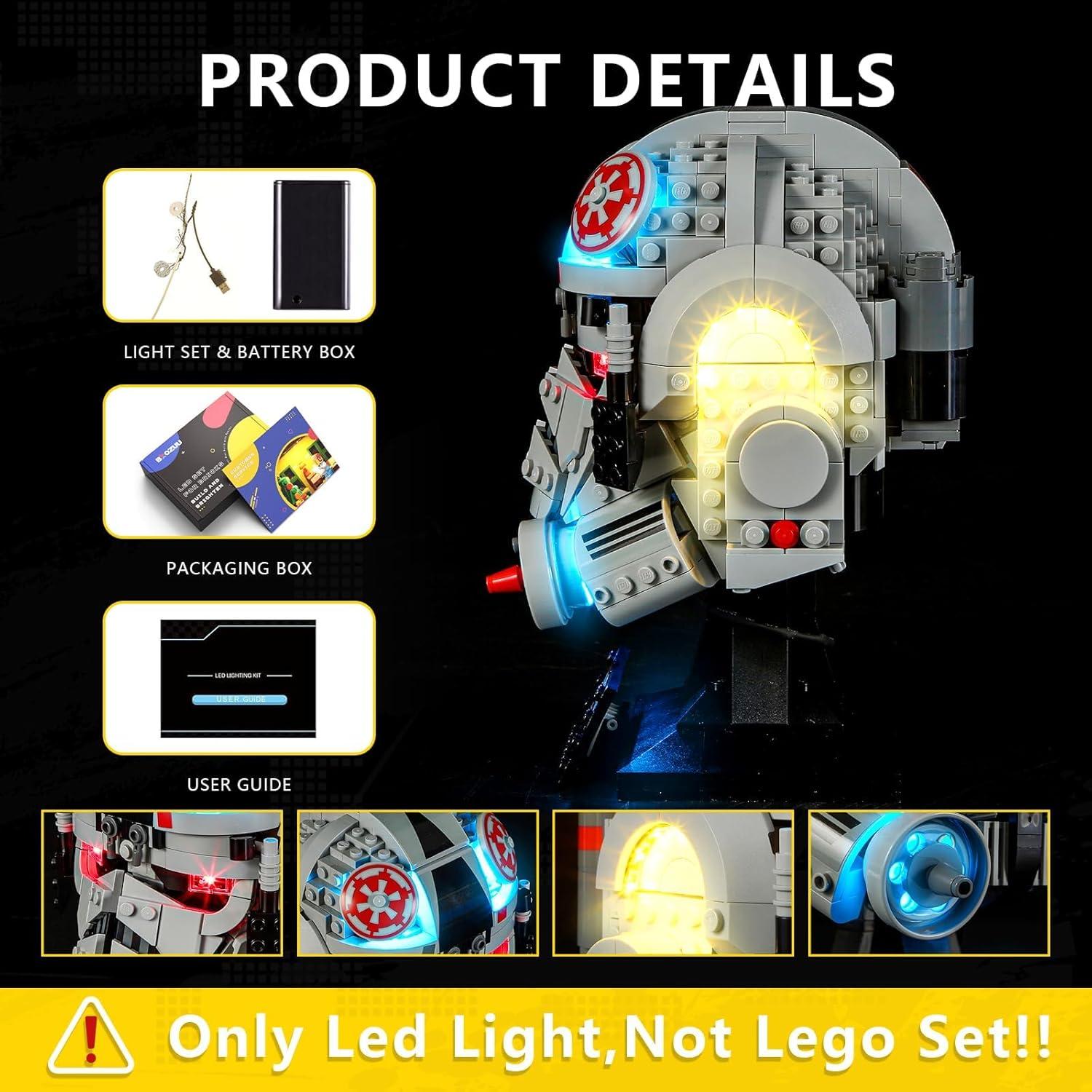 Kit de Luz BOOZUU para casco AT-AT Lego 75429 - Iluminación LED