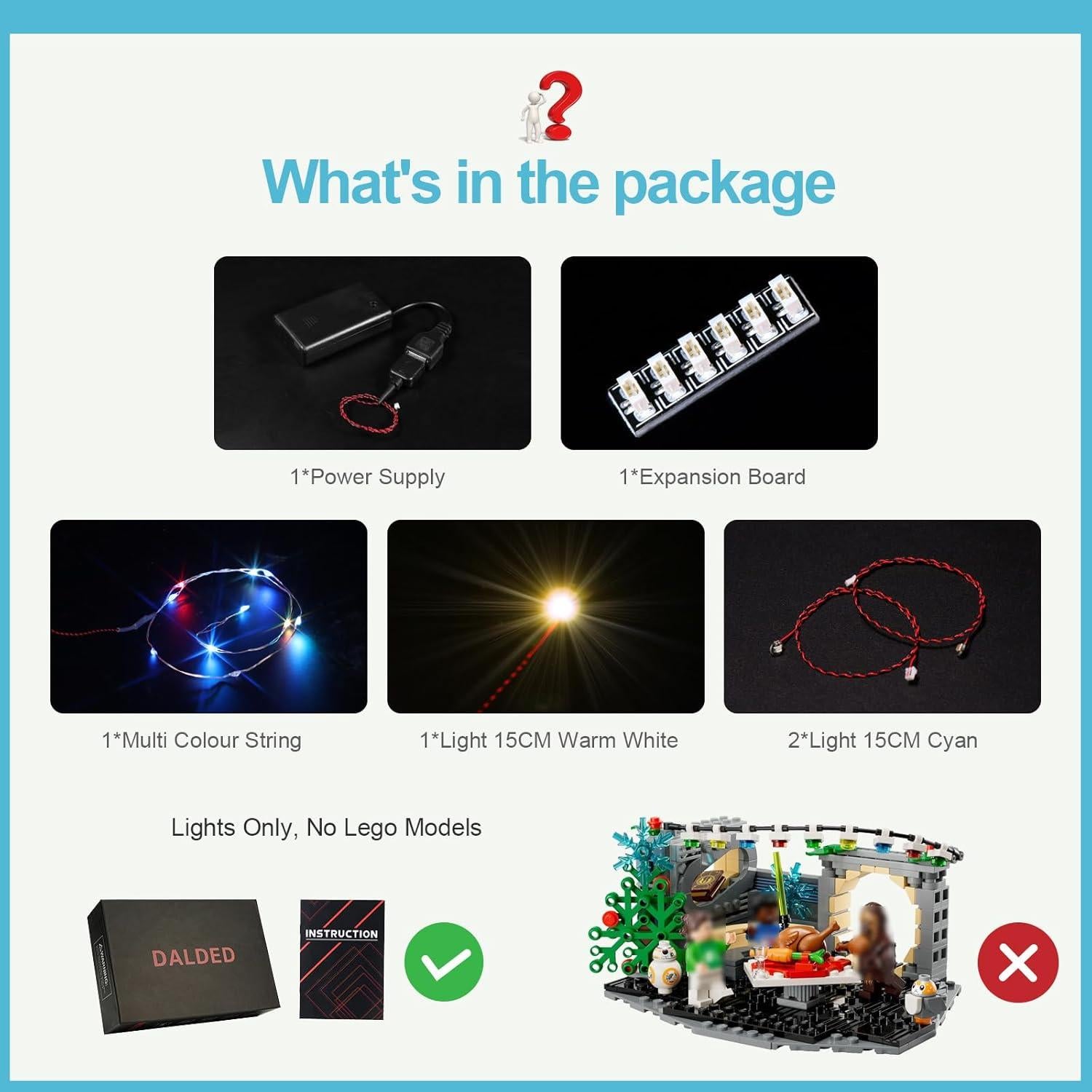 Kit de Iluminación LED DALDED para Diorama LEGO 40658