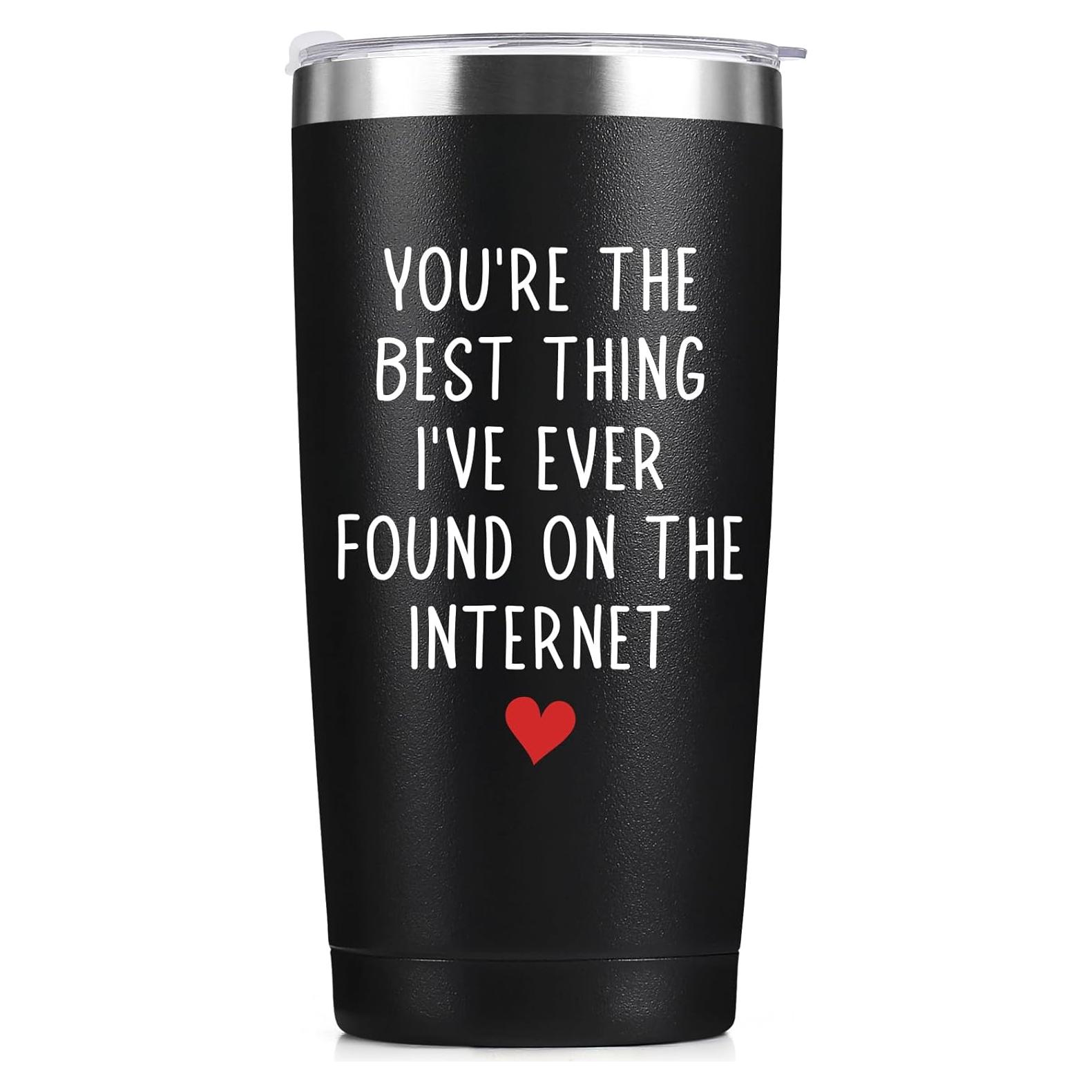 Taza Aislada 20oz WOELIVE Negra - Eres la Mejor Cosa