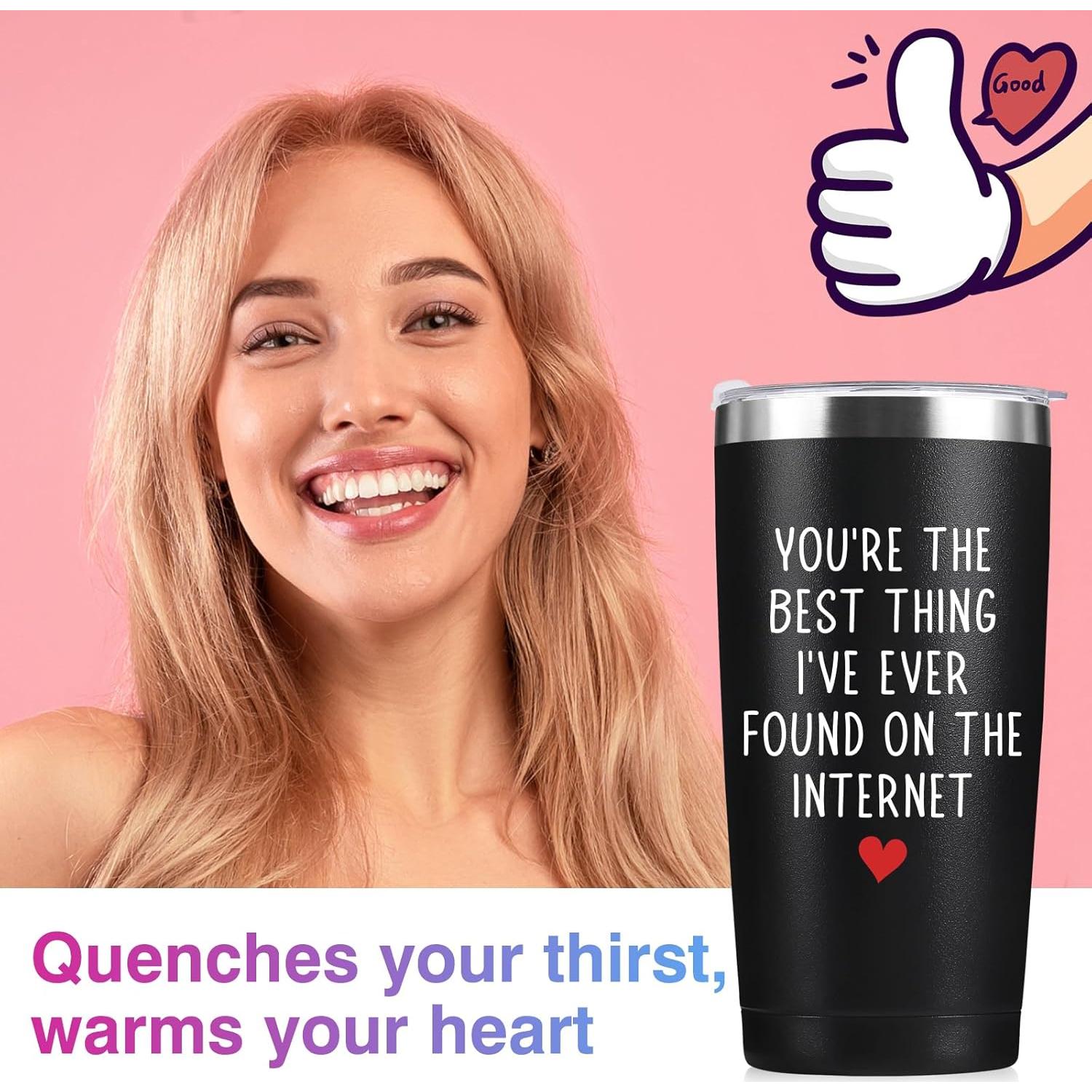 Taza Aislada 20oz WOELIVE Negra - Eres la Mejor Cosa