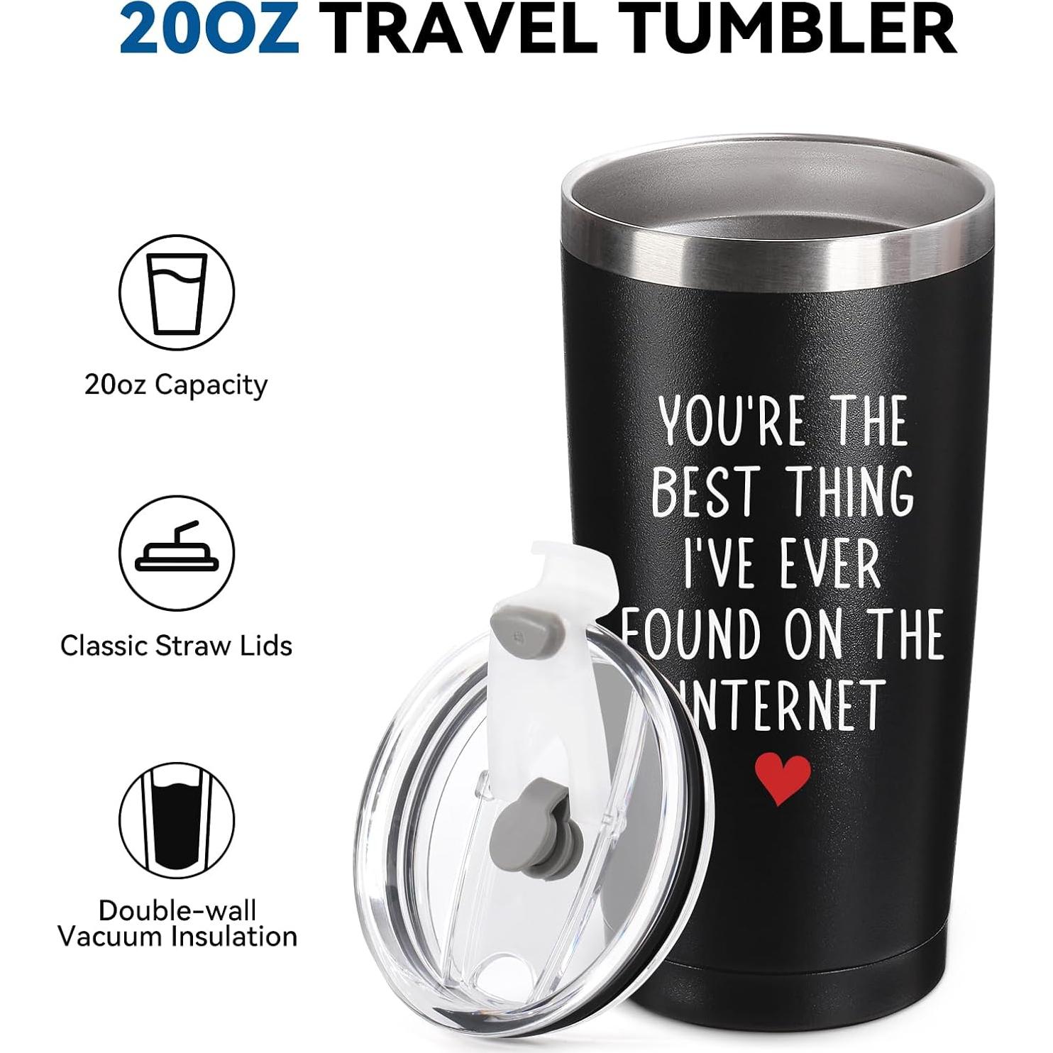 Taza Aislada 20oz WOELIVE Negra - Eres la Mejor Cosa