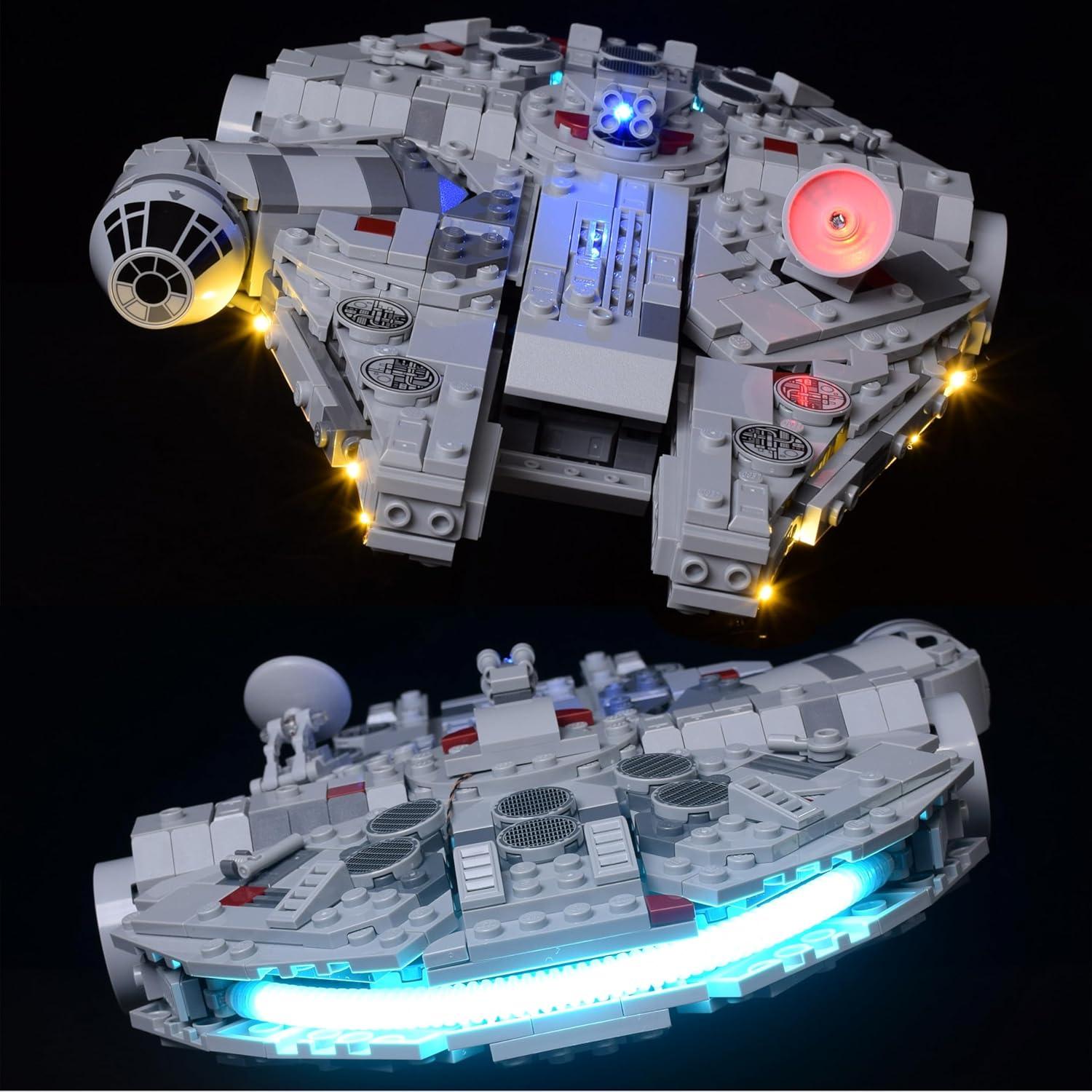 Kit de Iluminación LED LightGo para Halcón Milenario Lego 75375