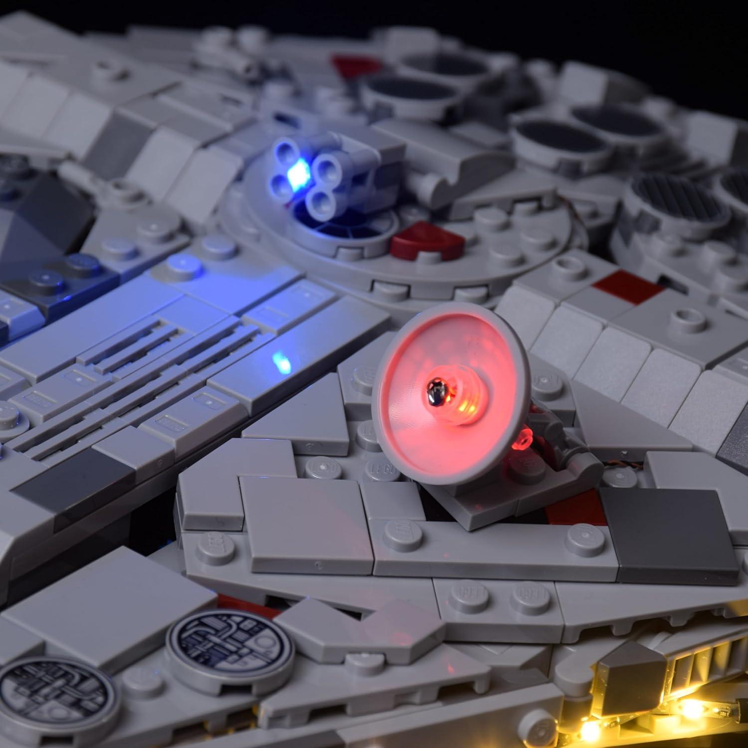 Kit de Iluminación LED LightGo para Halcón Milenario Lego 75375