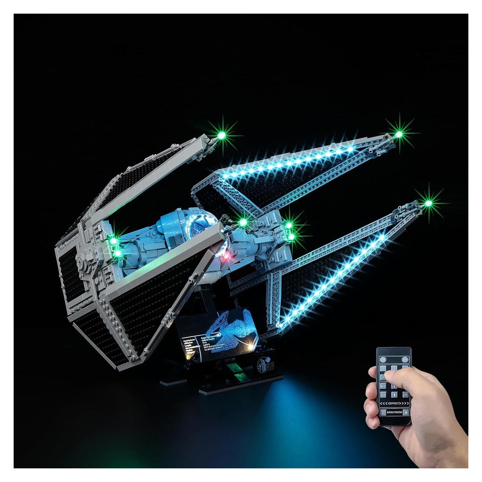 Juego de luces LED Kyglaring para Lego 75382 UCS TIE Interceptor