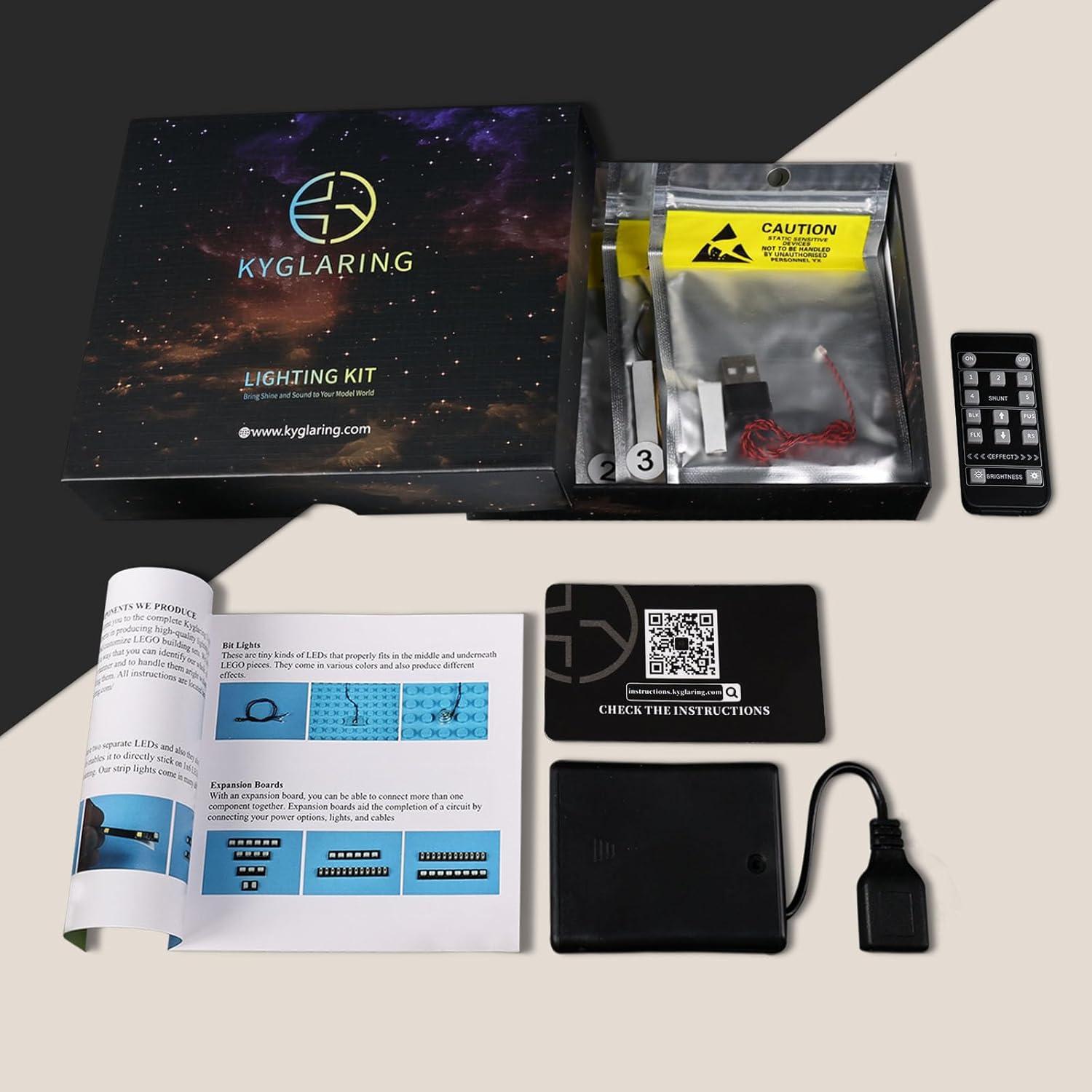 Juego de luces LED Kyglaring para Lego 75382 UCS TIE Interceptor