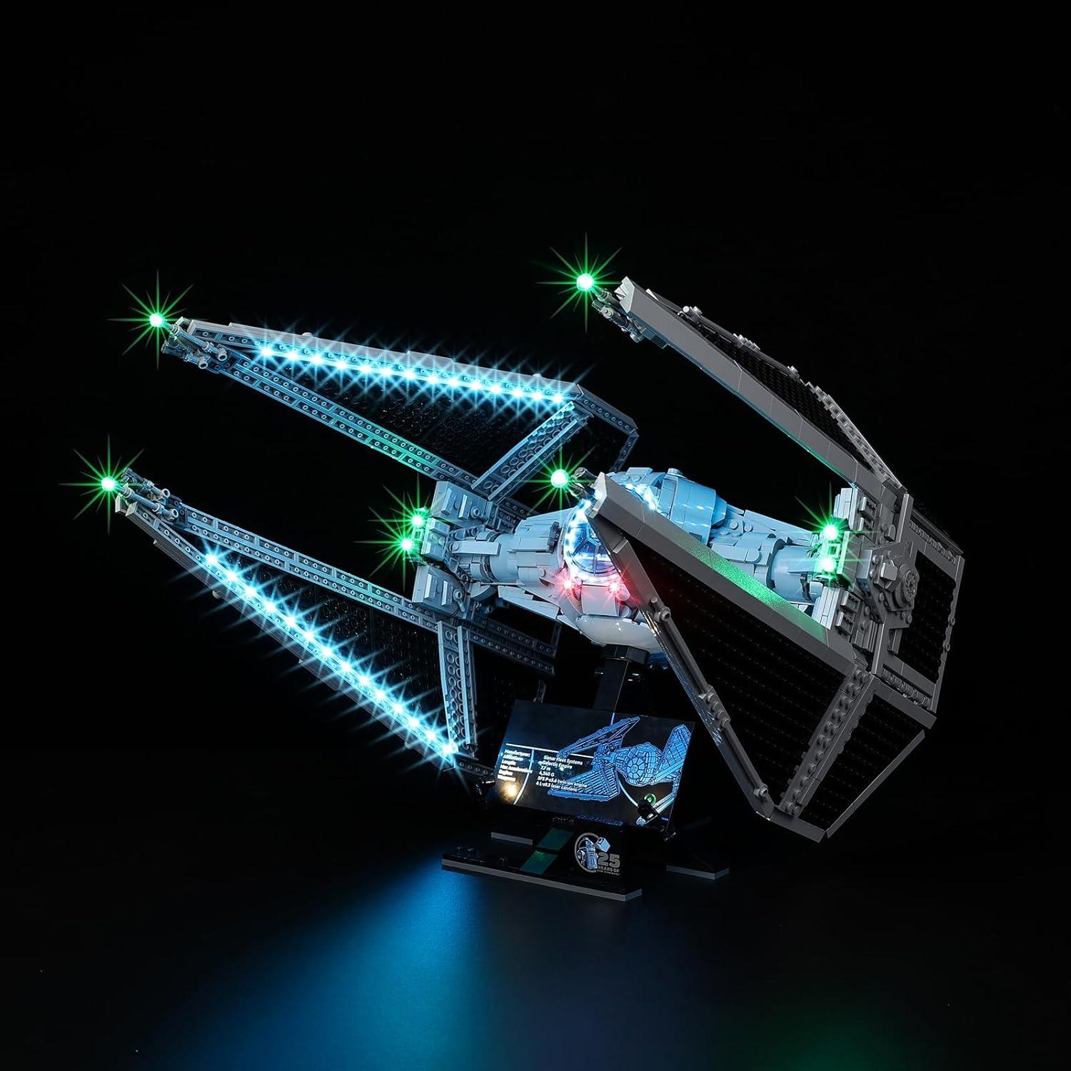 Juego de luces LED Kyglaring para Lego 75382 UCS TIE Interceptor