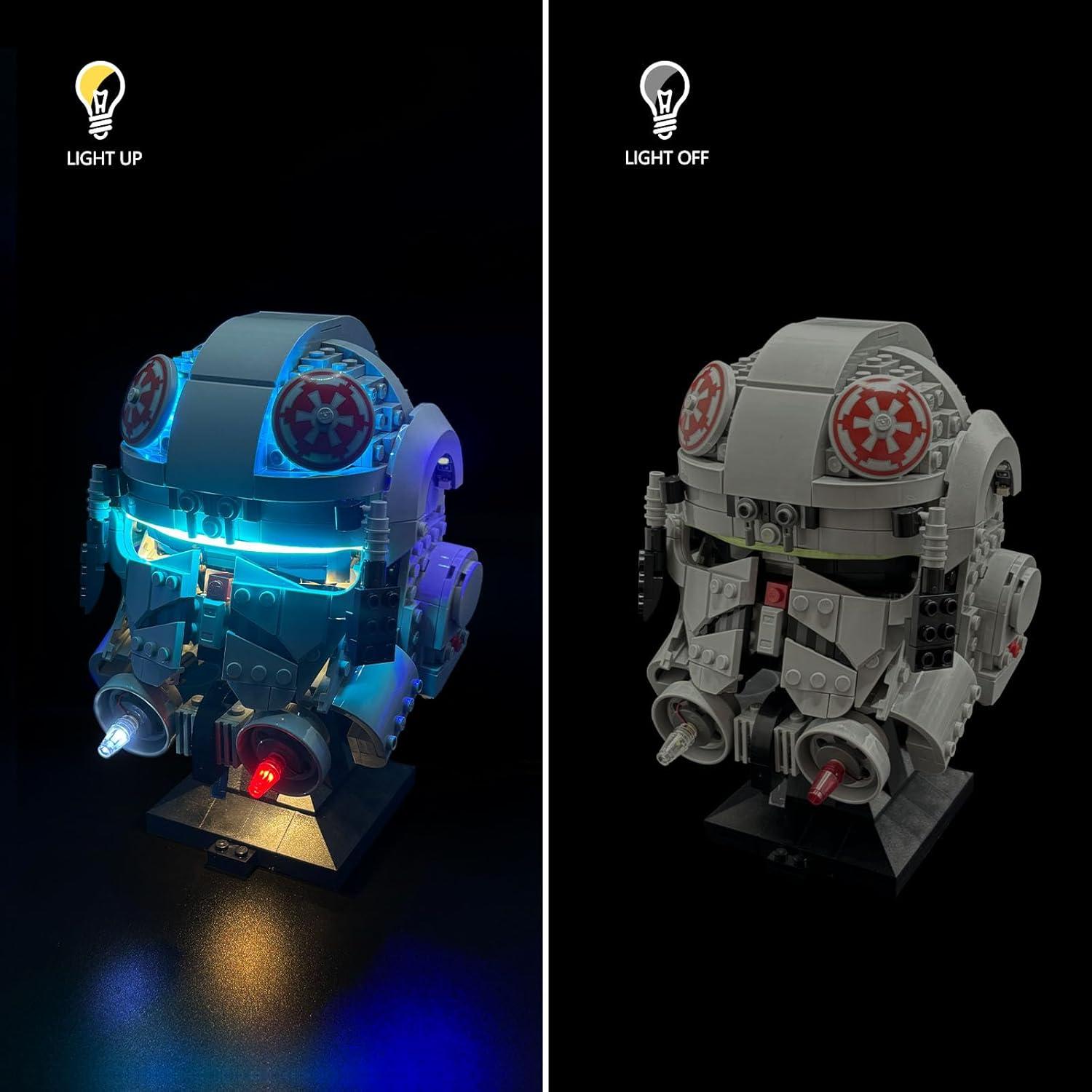 Kit de Luz LED BRIKGLOW para Lego 75429 Casco AT-AT