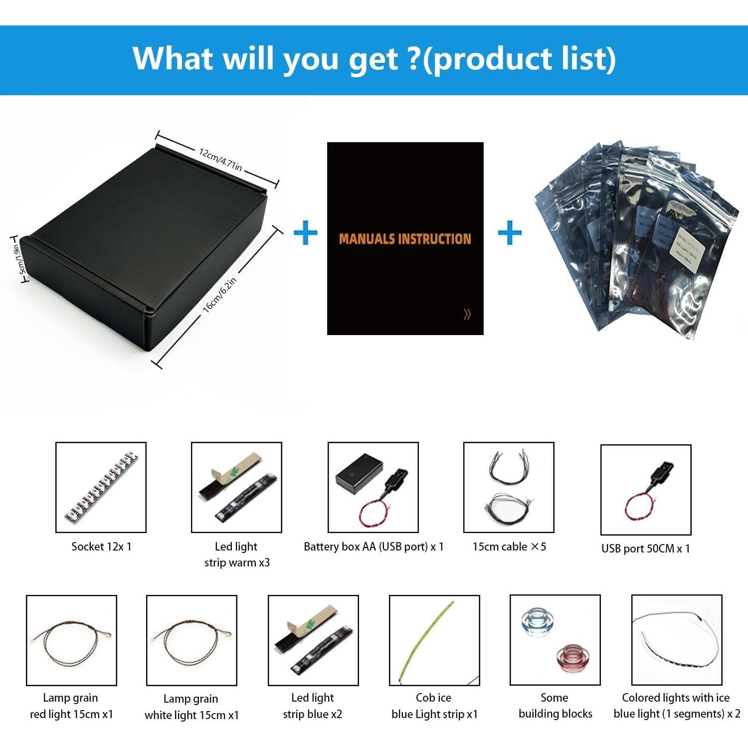 Kit de Luz LED BRIKGLOW para Lego 75429 Casco AT-AT