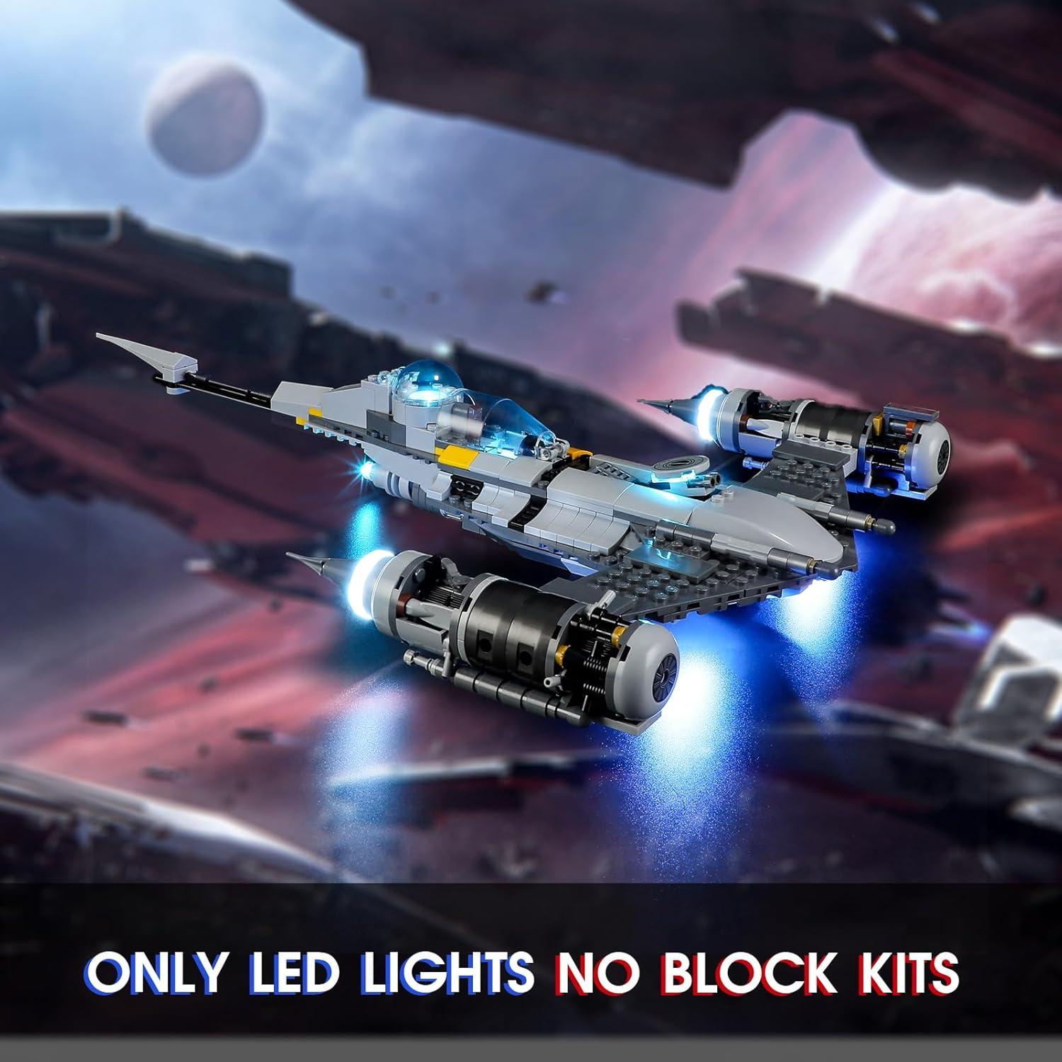 Luz LED Vaodest para Lego Star Wars 75325 N-1 Mandaloriano