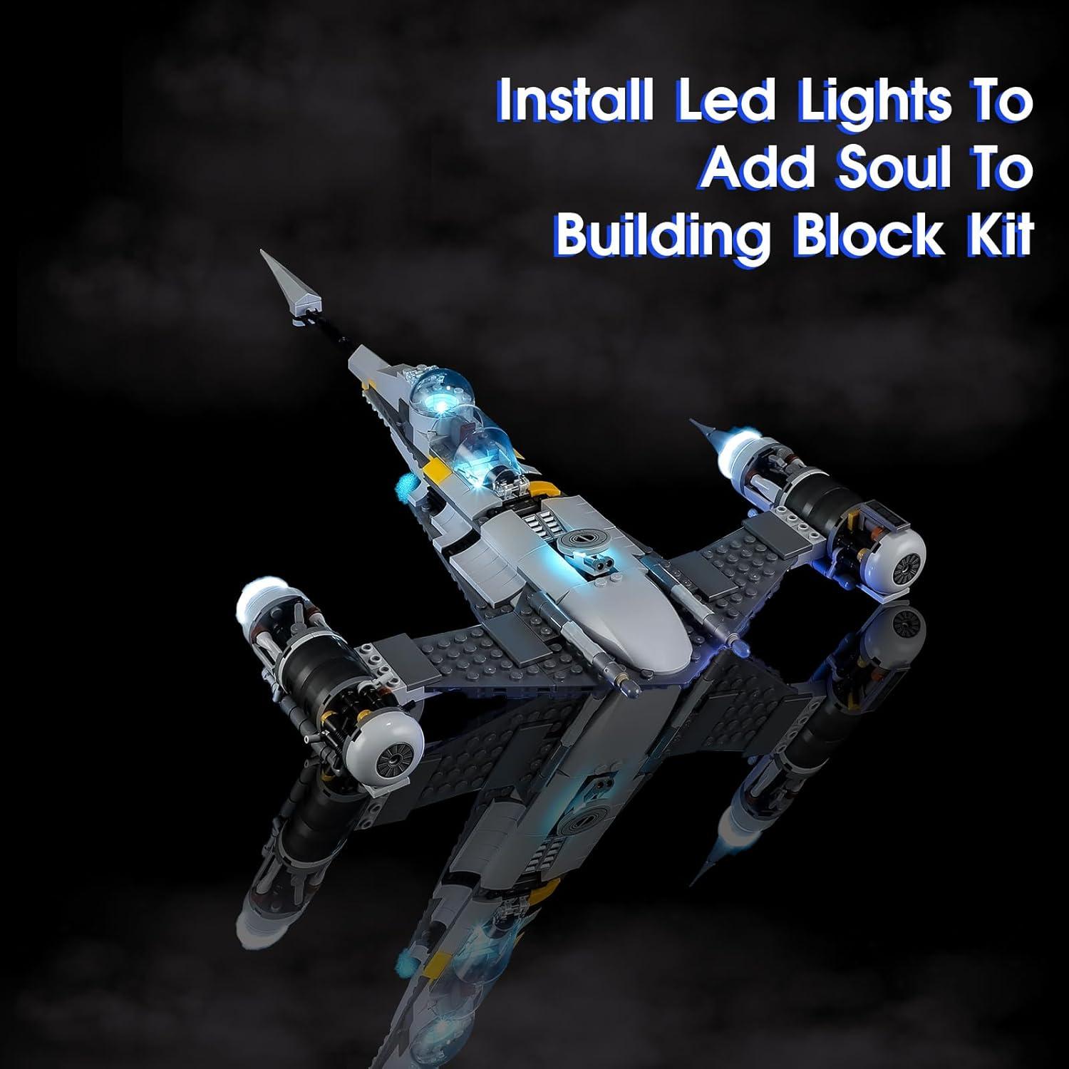 Luz LED Vaodest para Lego Star Wars 75325 N-1 Mandaloriano