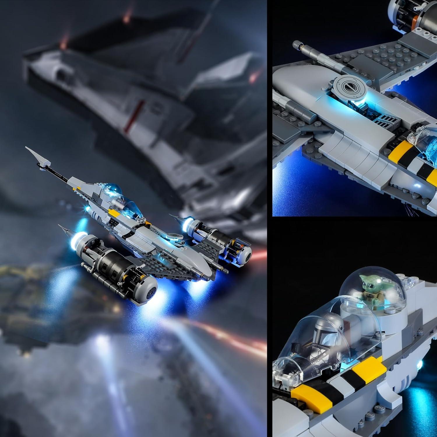 Luz LED Vaodest para Lego Star Wars 75325 N-1 Mandaloriano