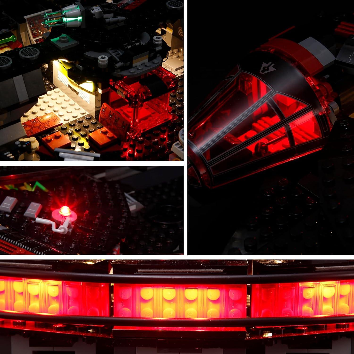 Kit de Luz LED BVOPLME para Lego 75389 El Halcón Oscuro
