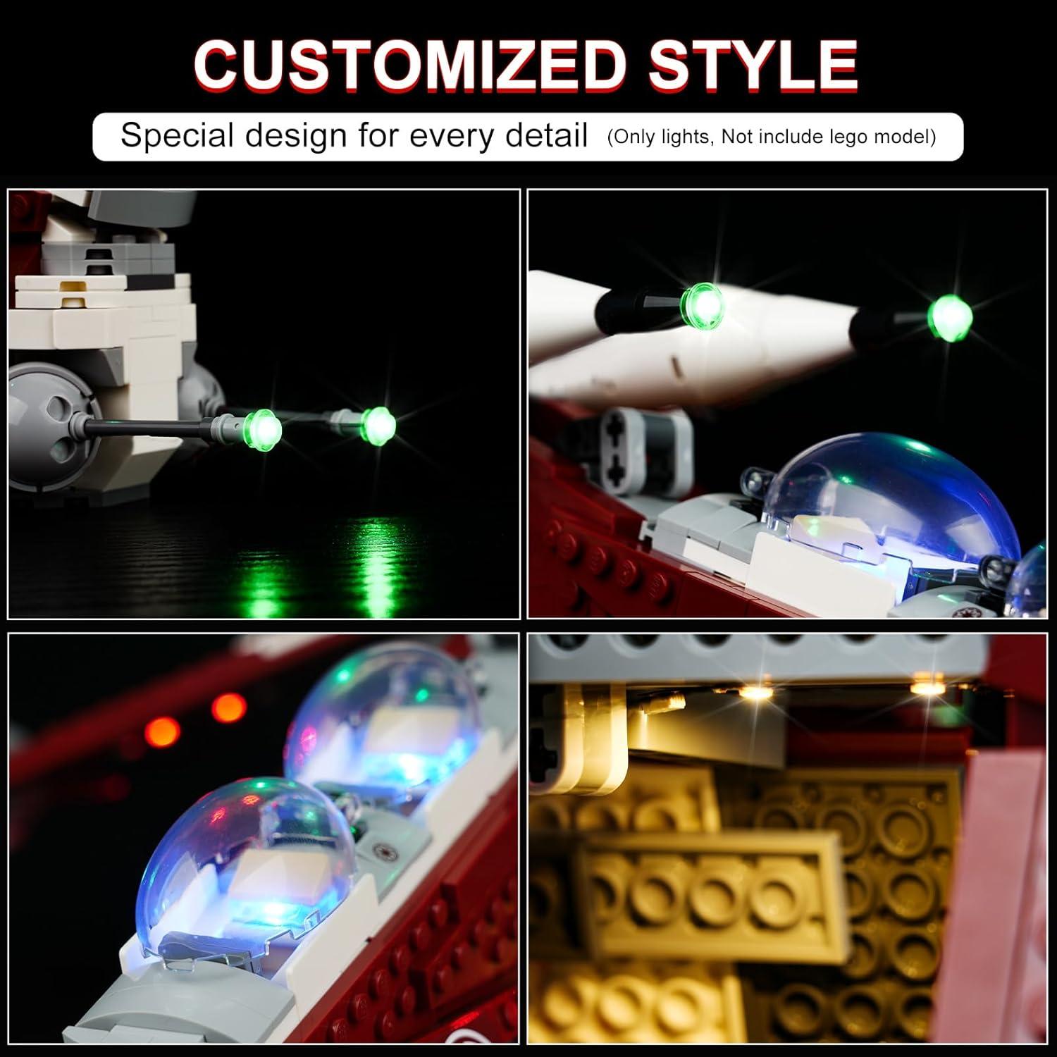 Kit de Iluminación LED para Lego 75354 Caza de Coruscant