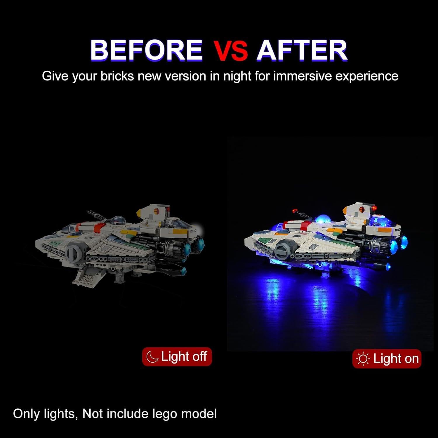 Kit de Iluminación LED para LEGO Star Wars 75357 Ahsoka