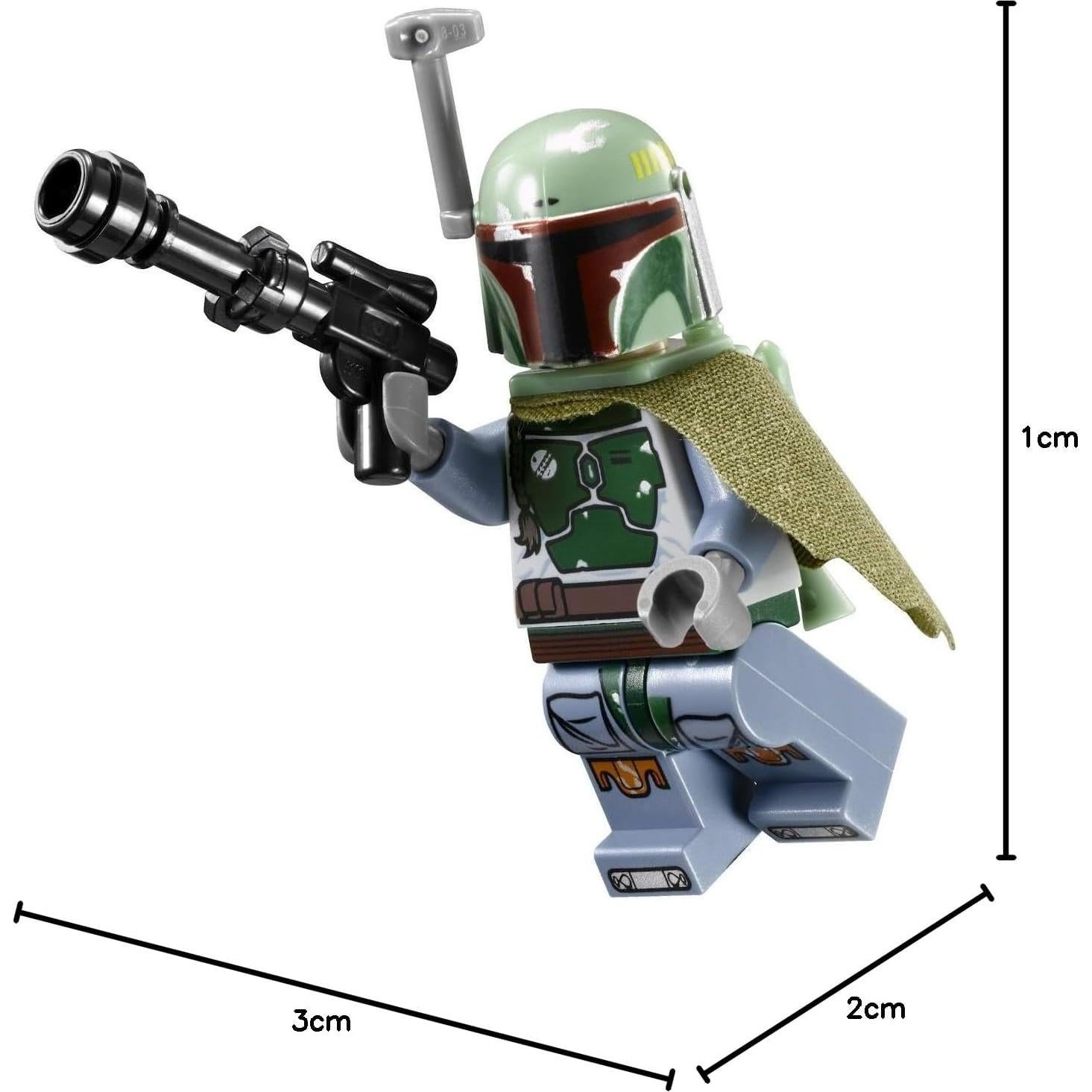 Minifigura Boba Fett LEGO Star Wars 9496 4.3 cm