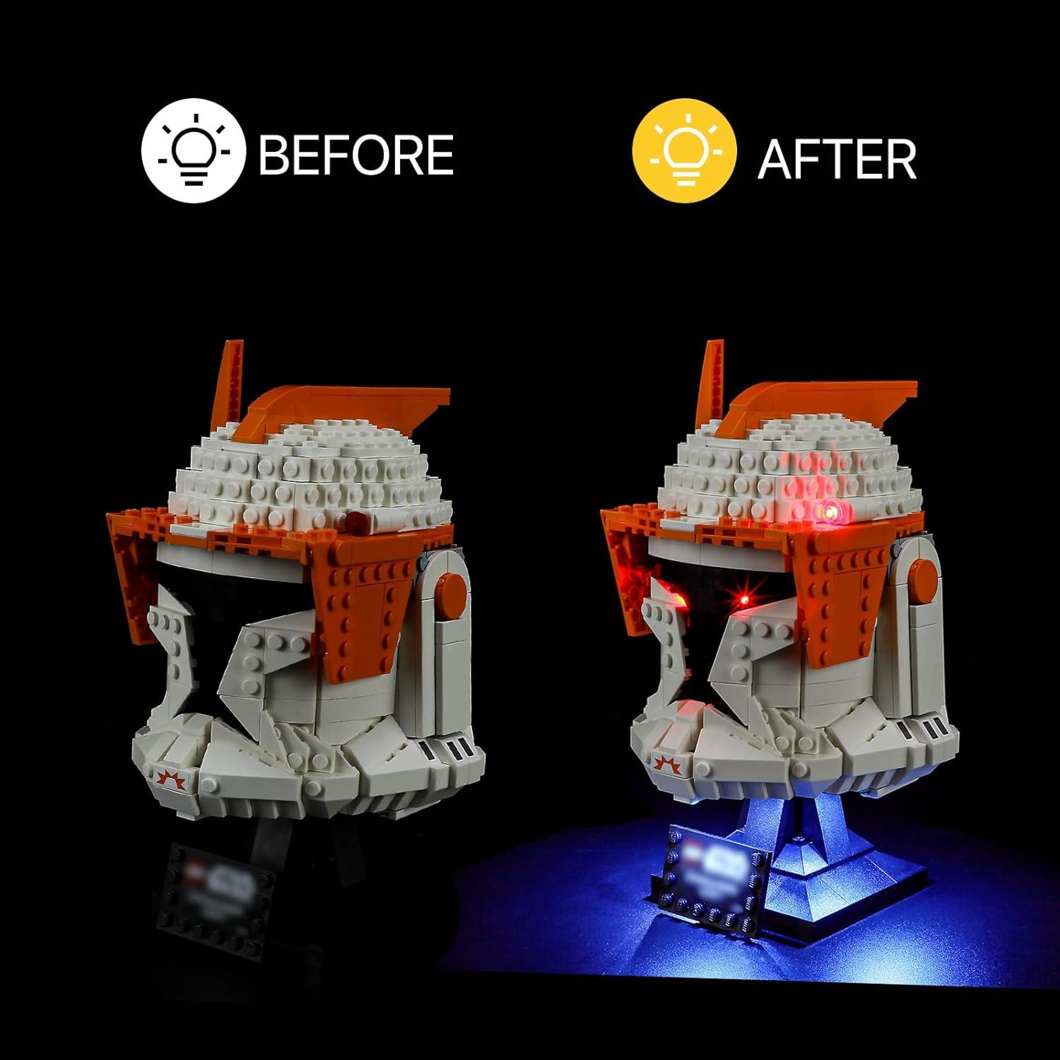 Kit de Iluminación LED ManKiaPro para Lego 75350 Comandante Cody