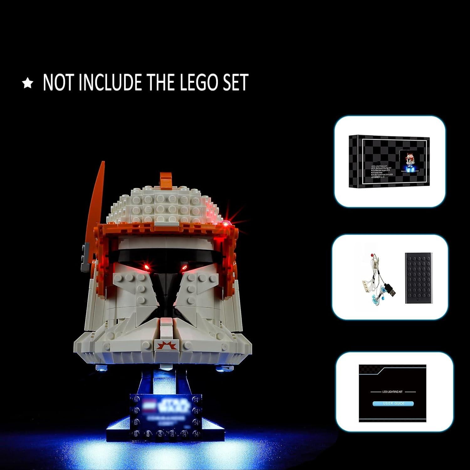 Kit de Iluminación LED ManKiaPro para Lego 75350 Comandante Cody