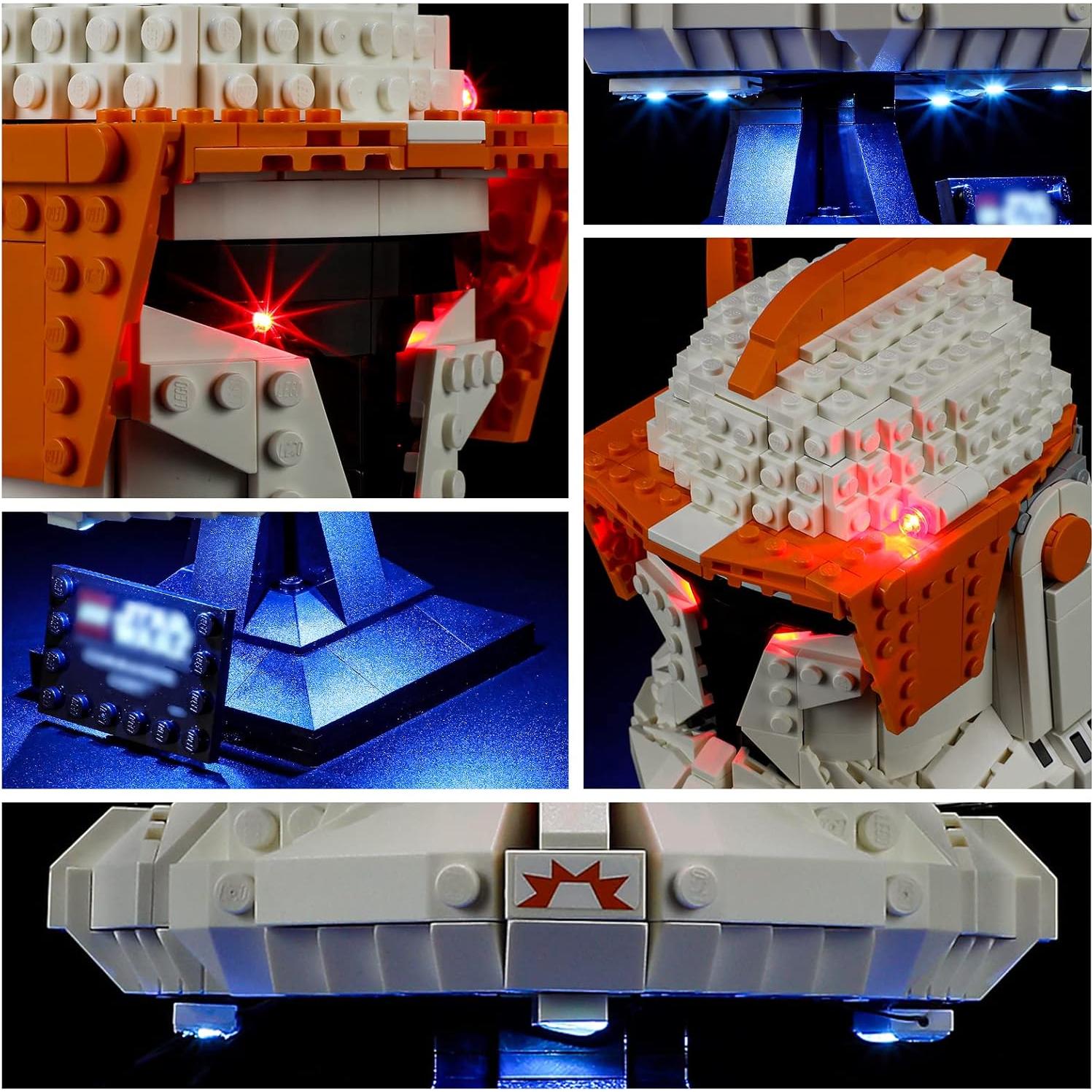 Kit de Iluminación LED ManKiaPro para Lego 75350 Comandante Cody