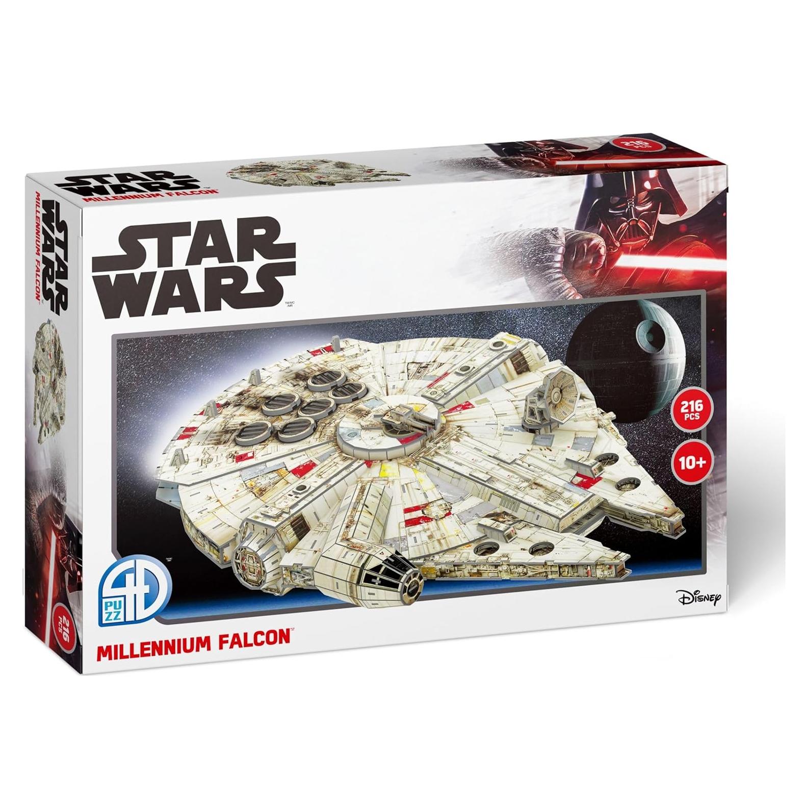 Kit de Modelo 3D Halcón Milenario Star Wars 4D Cityscape