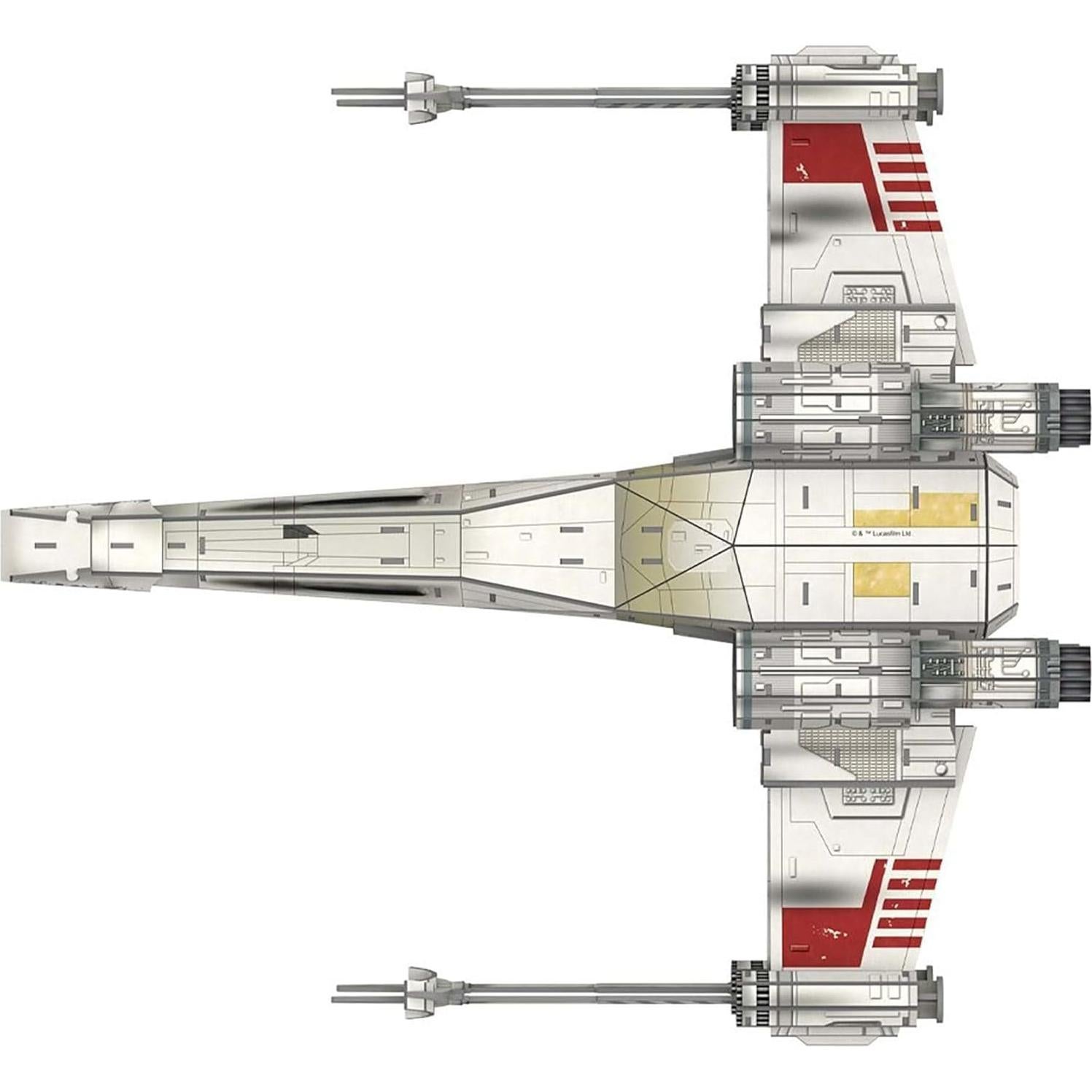 Kit de Modelo 3D 4D Cityscape Star Wars T-65 X-Wing 160 Piezas