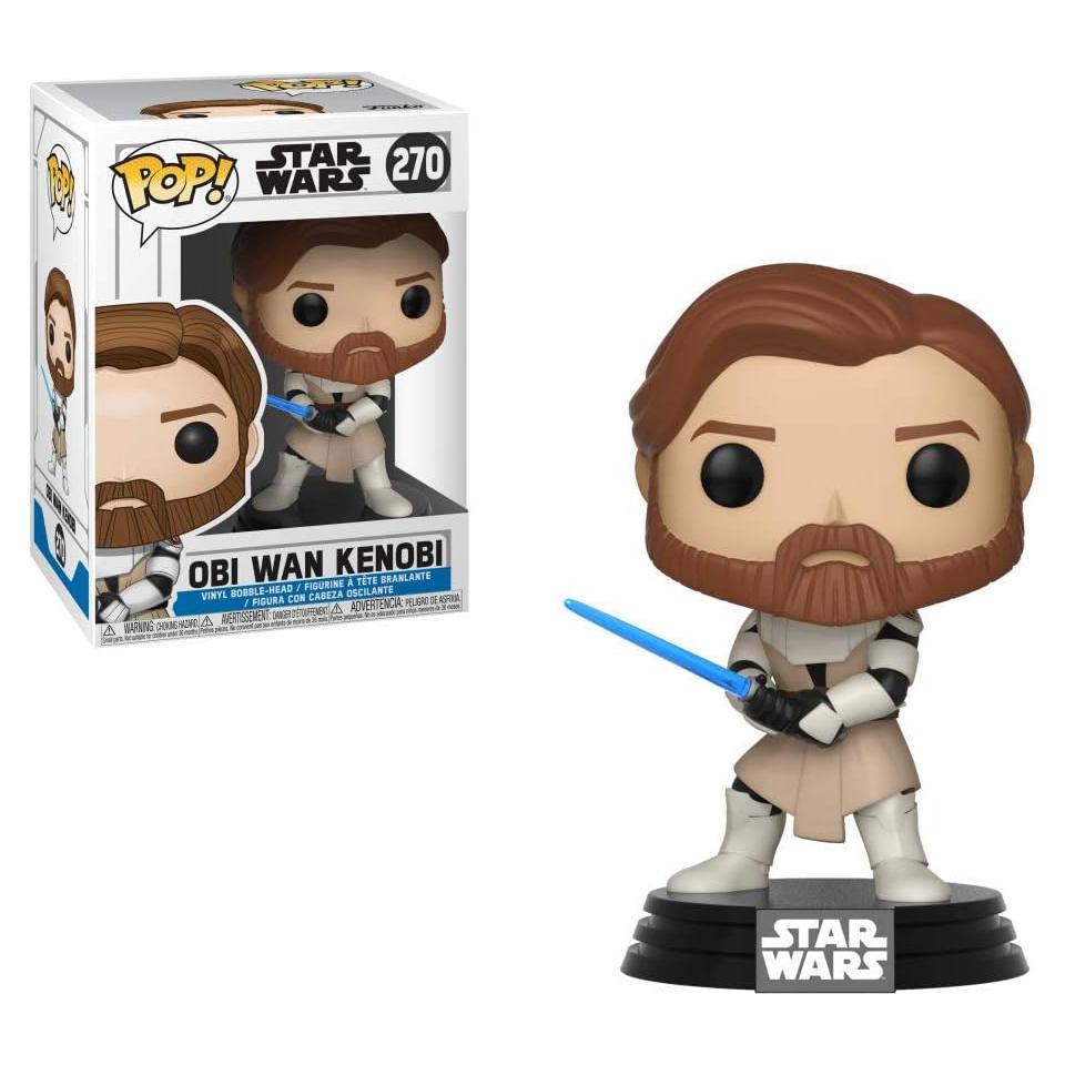 Figura de Vinilo Funko Pop! Star Wars Clone Wars Obi-Wan Kenobi 9.5 cm
