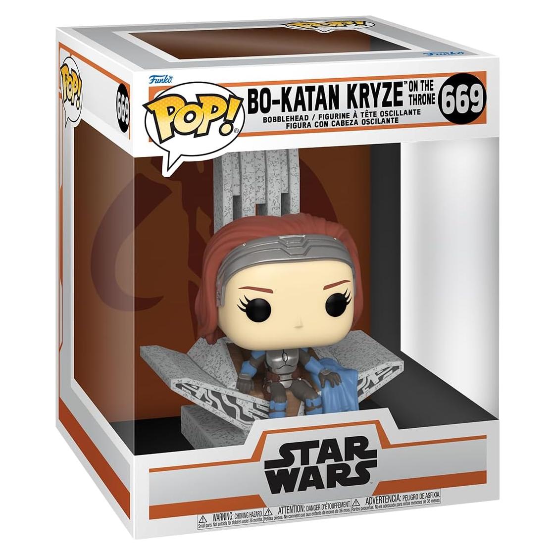 Funko Pop! Deluxe Star Wars Bo-Katan con Trono 14.2 cm