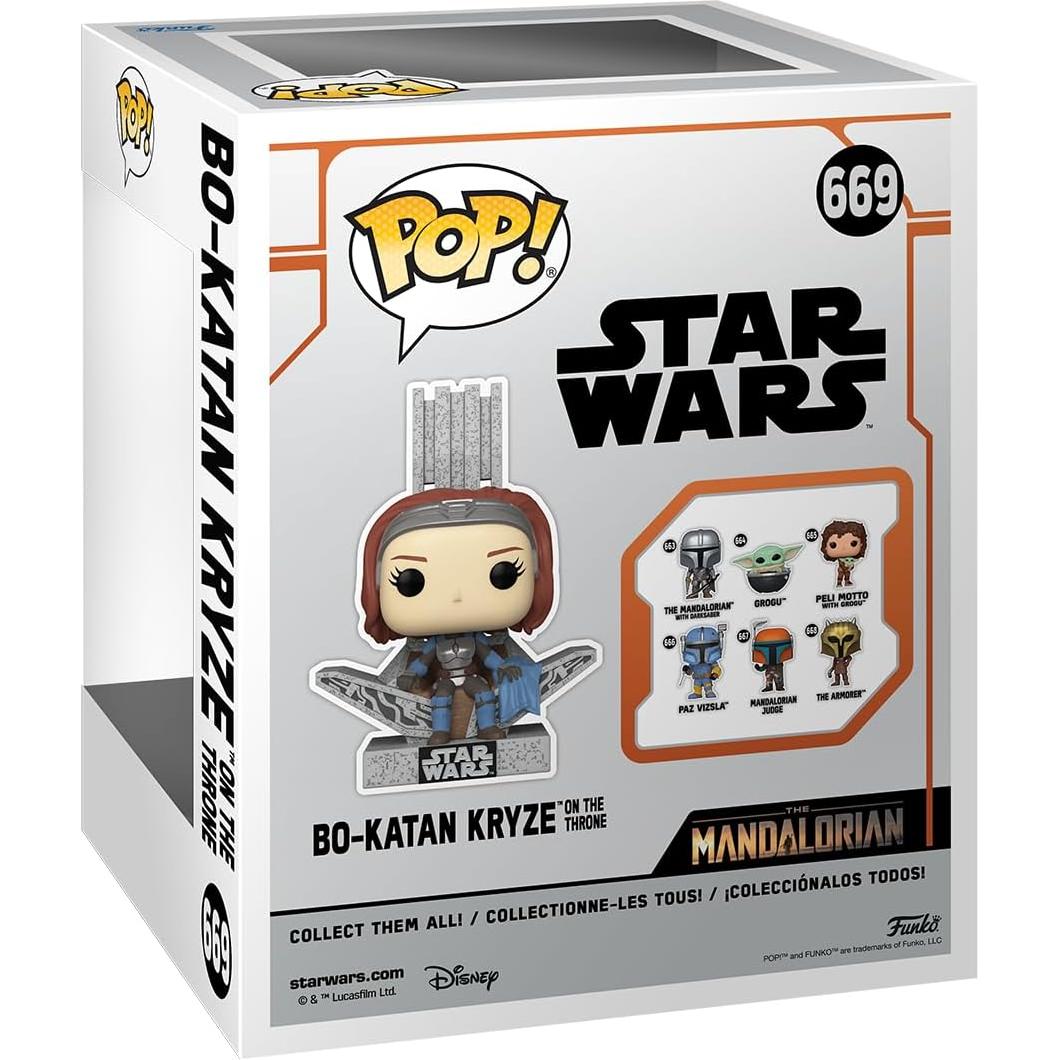 Funko Pop! Deluxe Star Wars Bo-Katan con Trono 14.2 cm