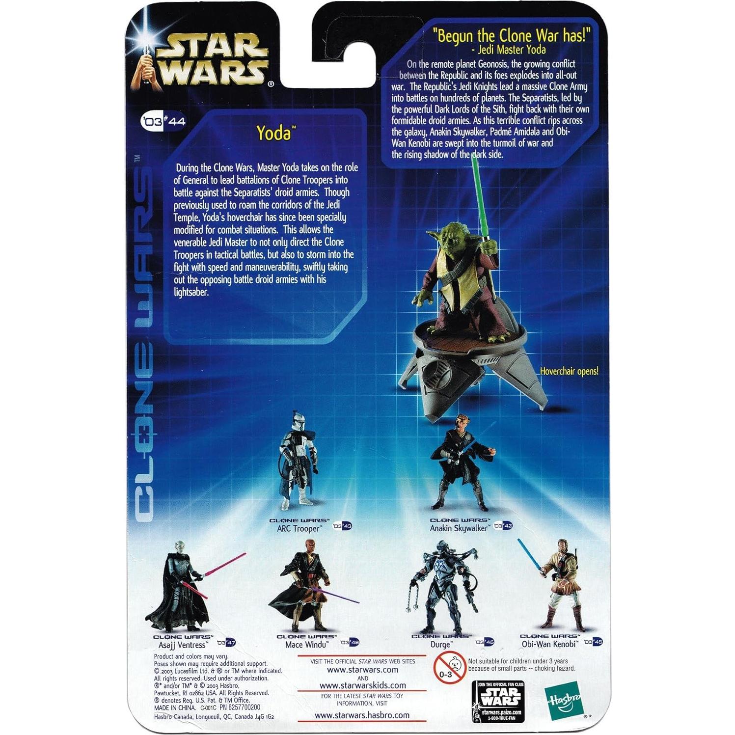 Figura Yoda Guerras Clon 15 cm Hasbro Star Wars