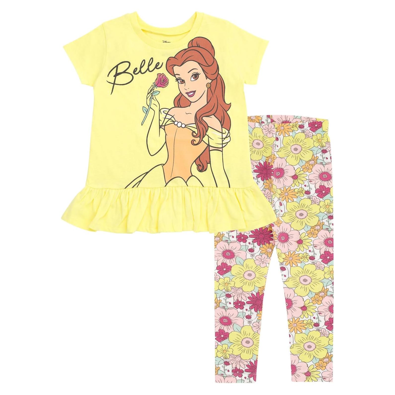 Conjunto camiseta y leggings Disney Princess para niñas 2-16 años