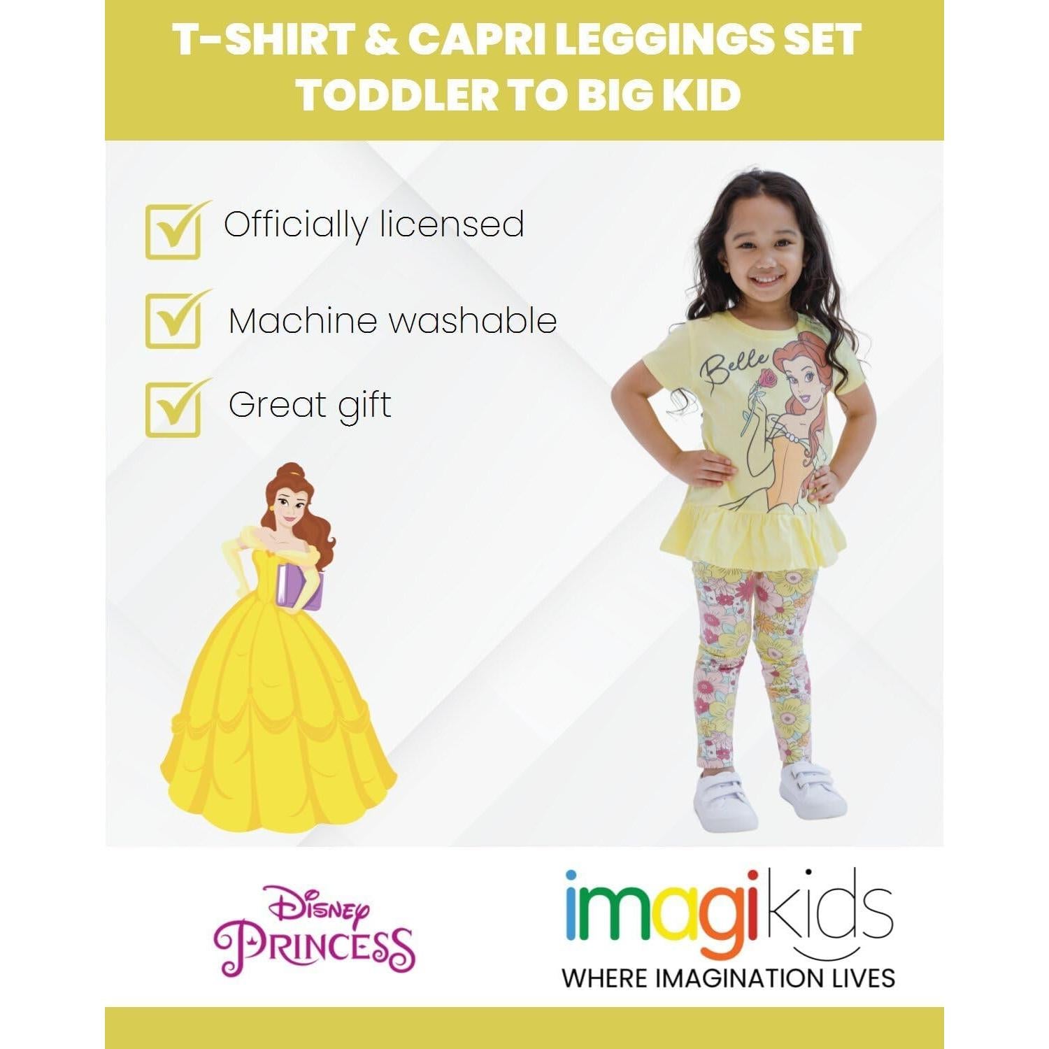 Conjunto camiseta y leggings Disney Princess para niñas 2-16 años