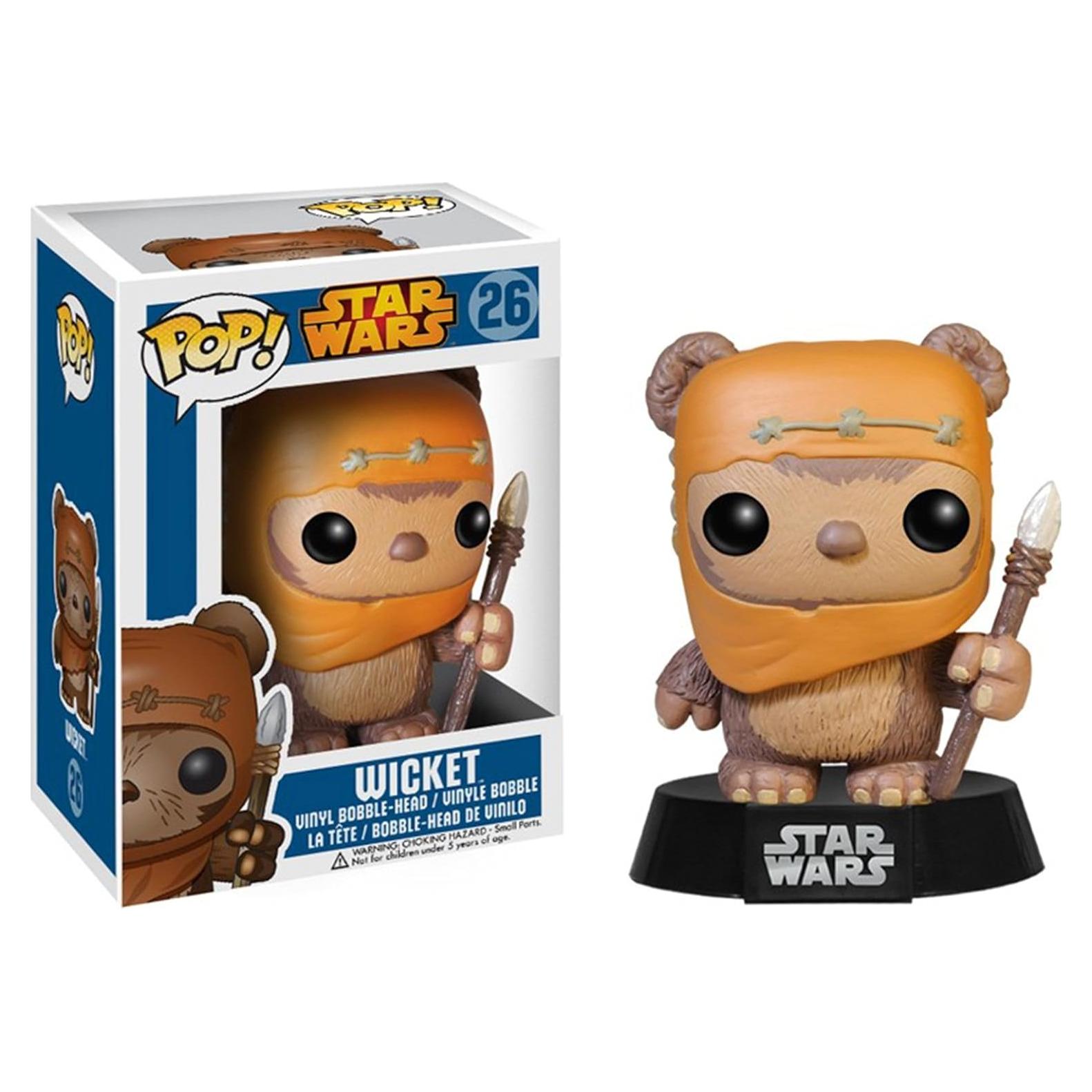 Figura de Juguete Funko POP Star Wars Wicket 9.5 cm