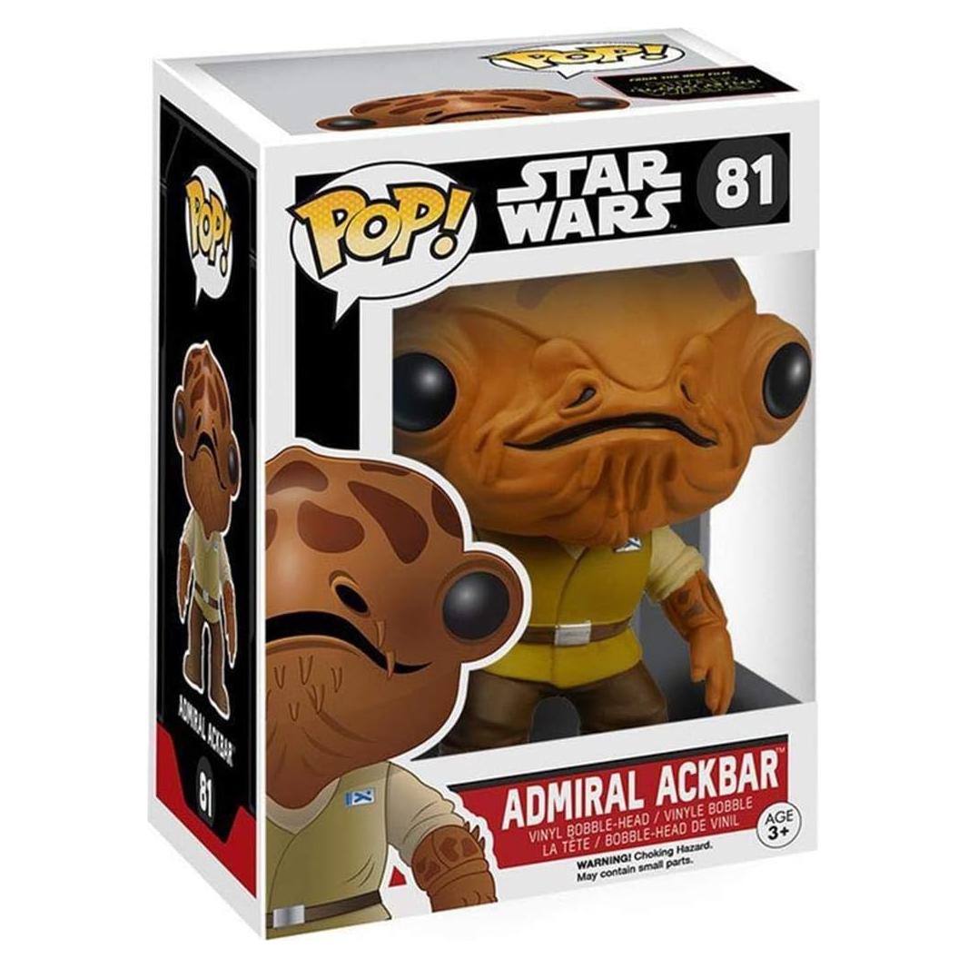 Figura de Acción Funko POP Star Wars Almirante Ackbar 9.5 cm