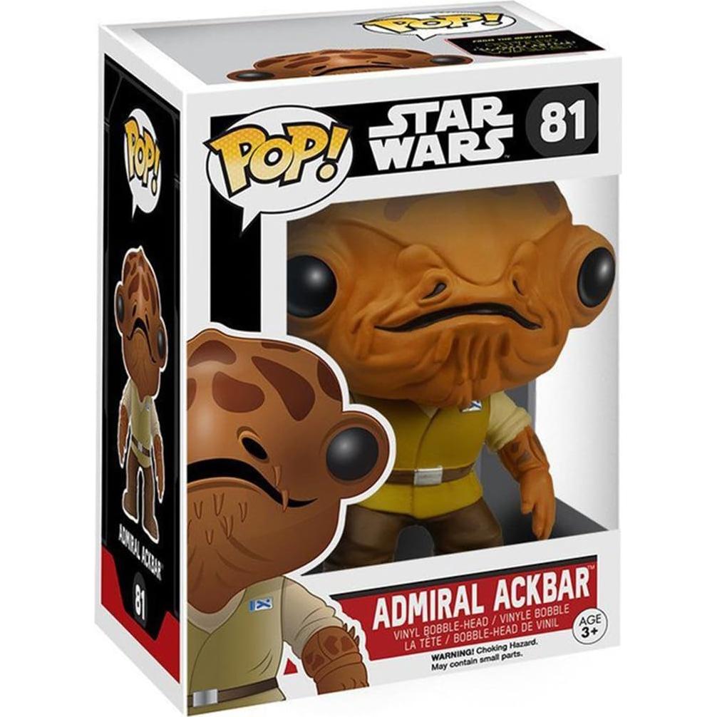 Figura de Acción Funko POP Star Wars Almirante Ackbar 9.5 cm