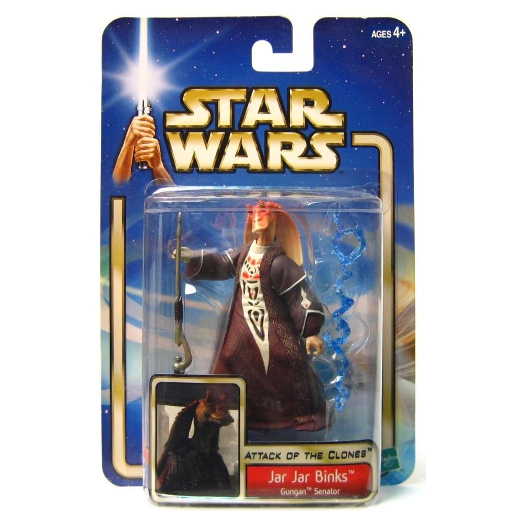 Figura de Acción Jar Jar Binks Senador Gungan Hasbro 2002