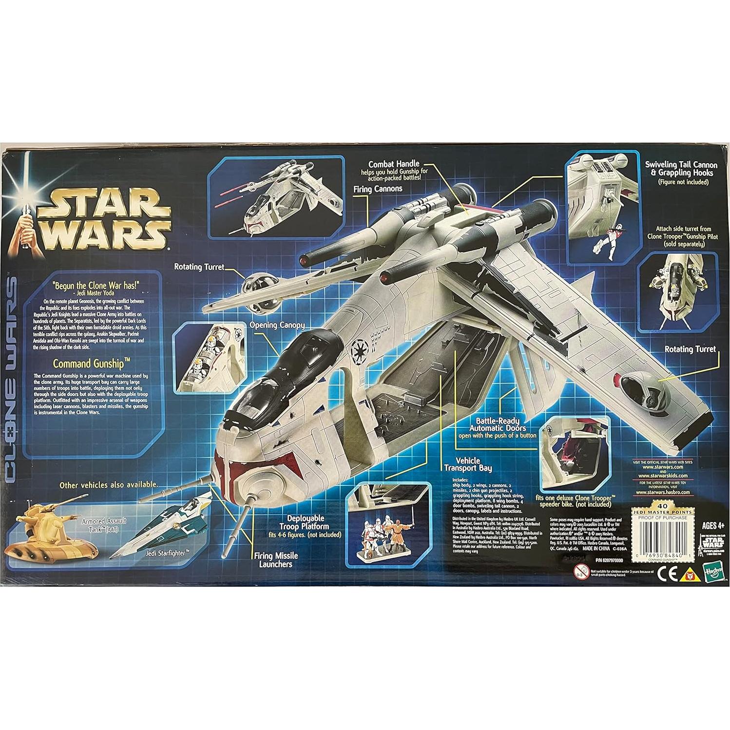 Nave de Comando Star Wars Clone Wars Hasbro 51.3x30.7cm
